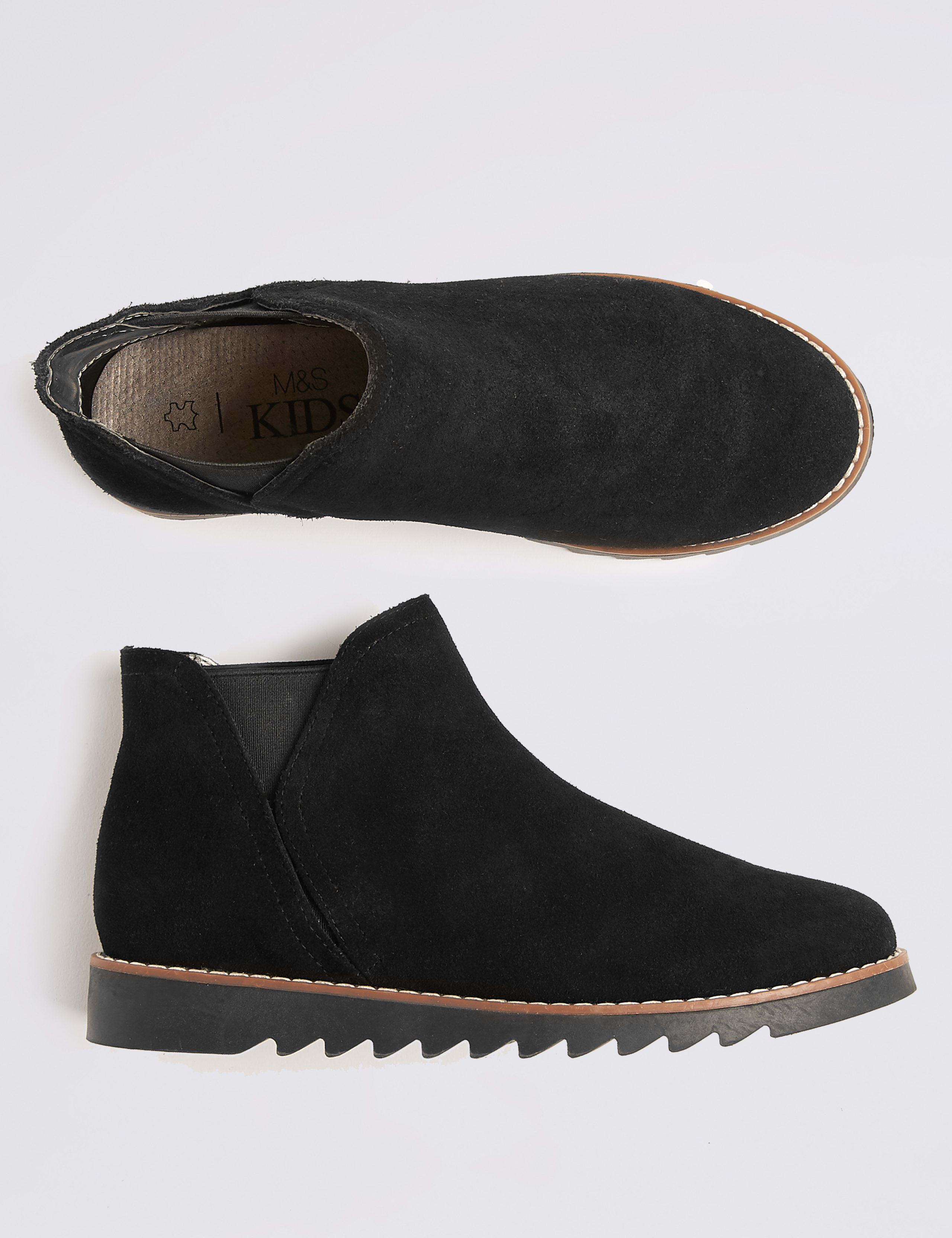 Kids' Suede Ankle Boots (13 Small - 6 Large) 2 of 5