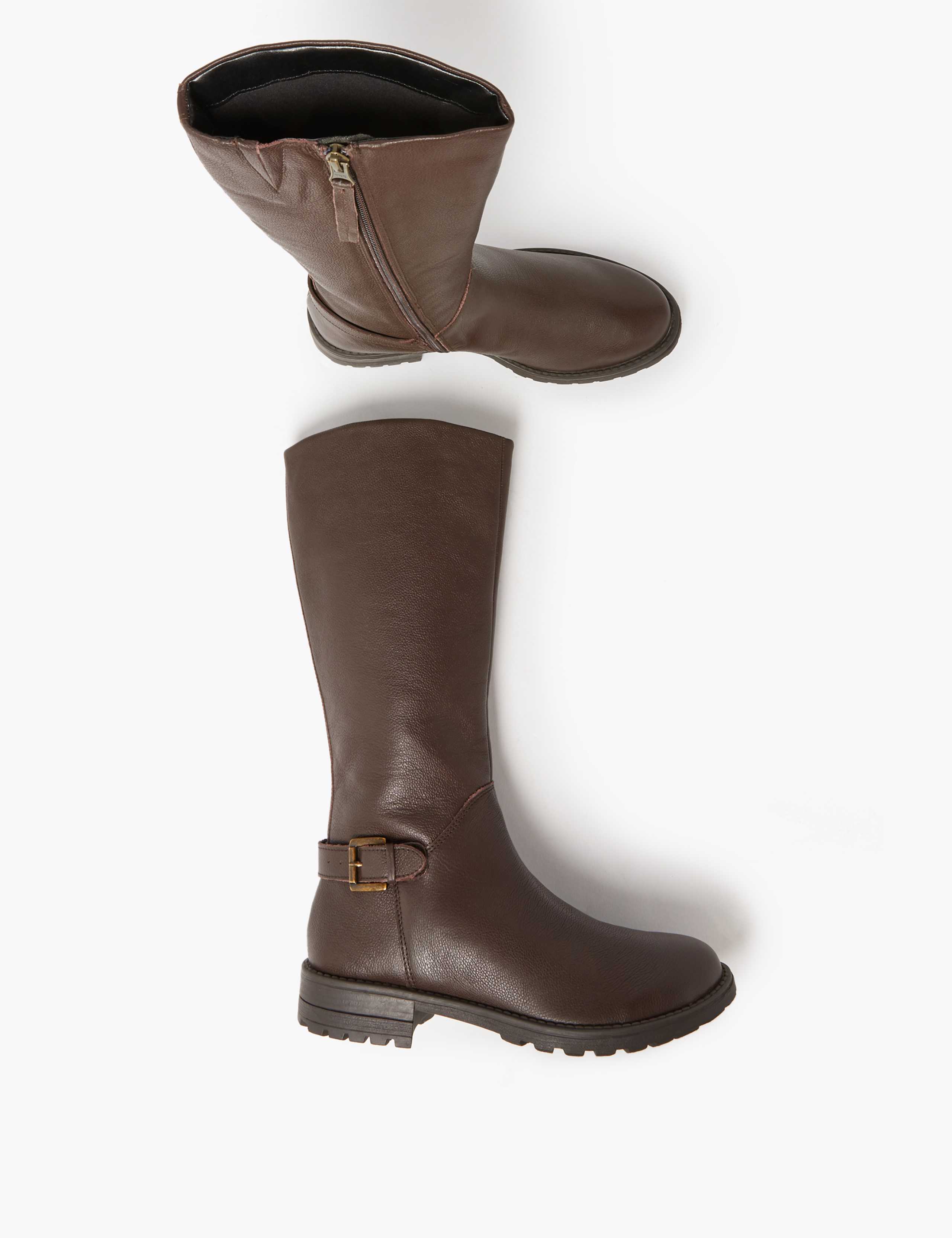Kids’ Leather Knee High Boots (13 Small - 6 Large) 2 of 5