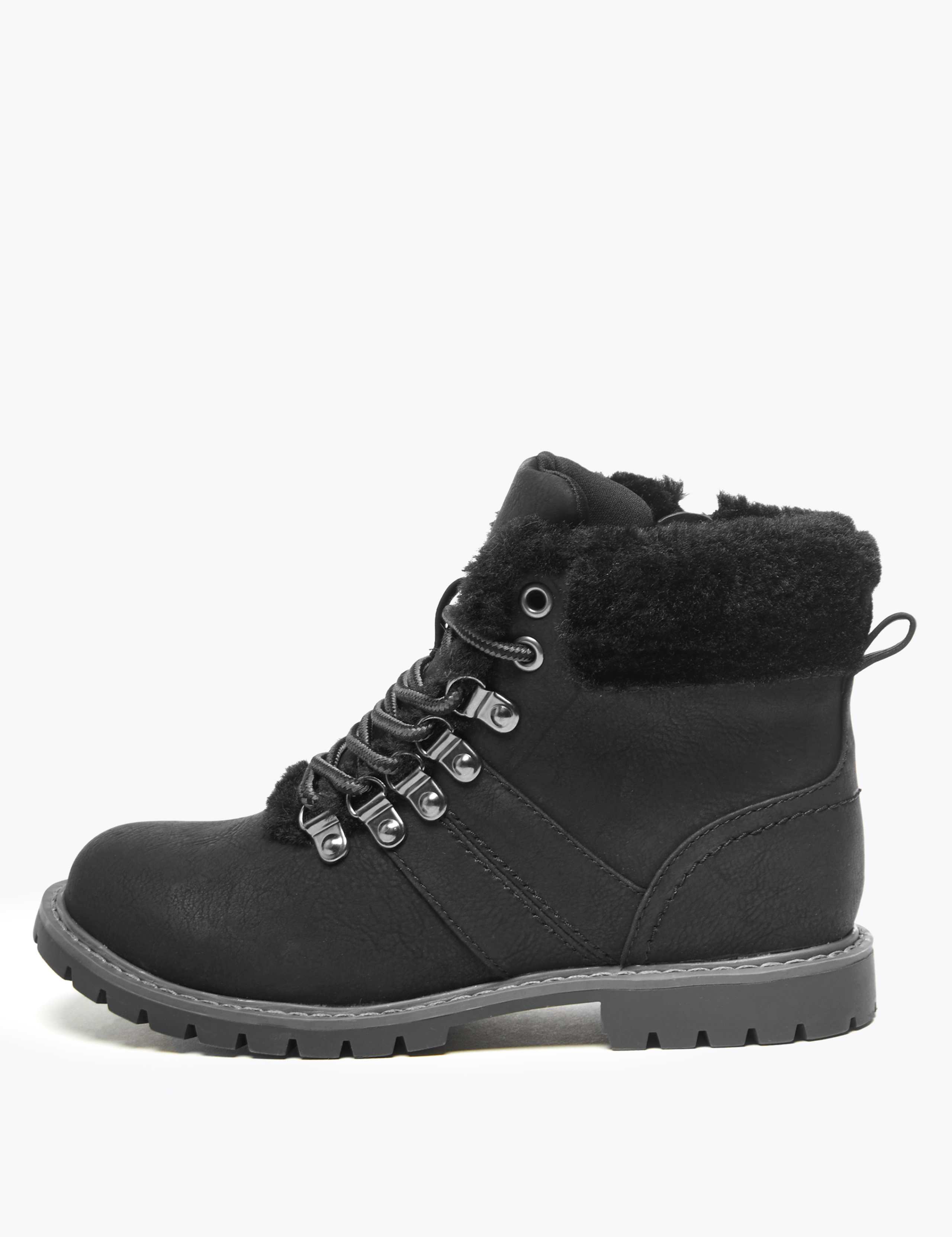 Kids' Faux Fur Lined Hiker Boots (13 Small - 6 Large) 3 of 5