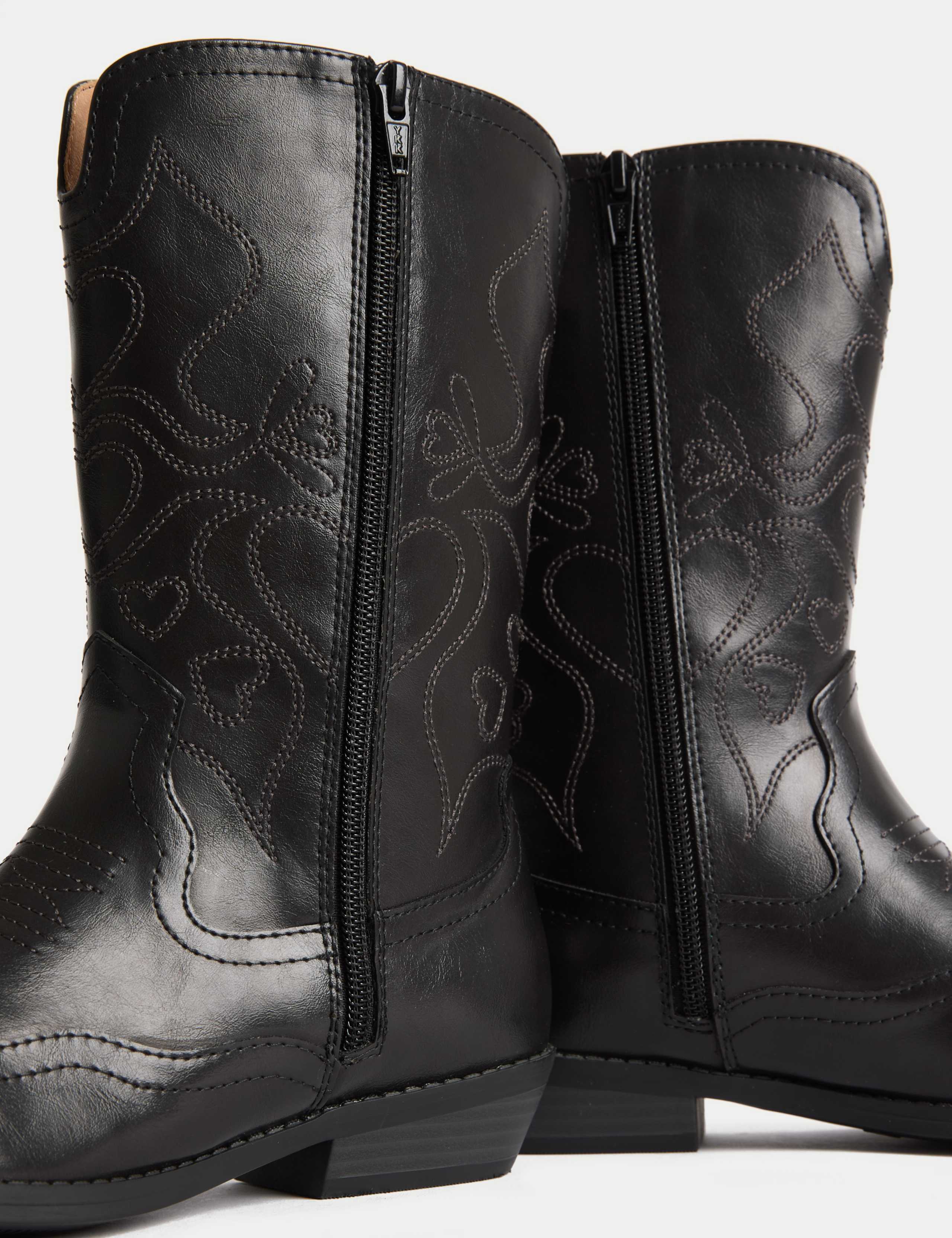 Kids' Western Boots (9 Small - 6 Large) 3 of 4