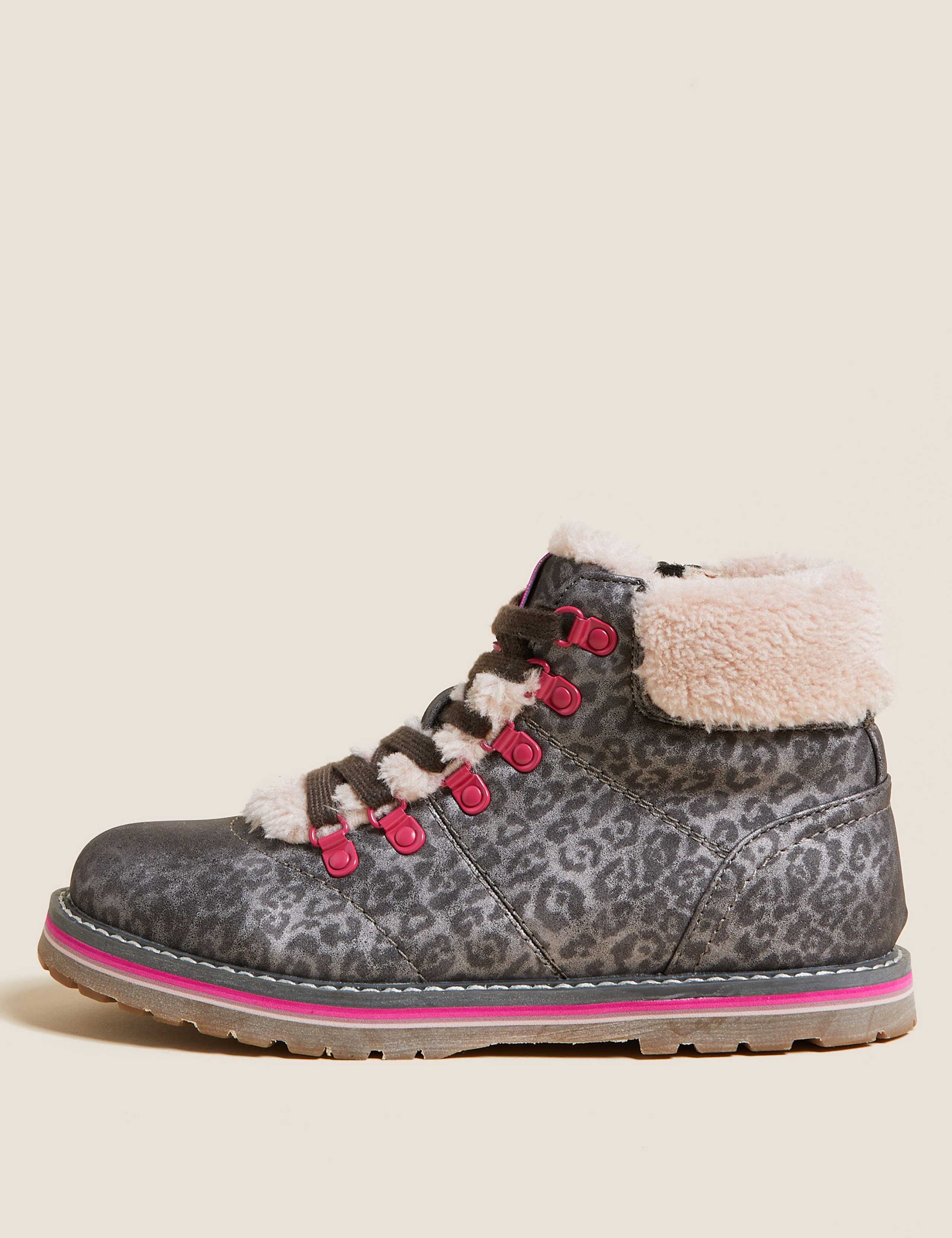 Kids’ Hiker Leopard Ankle Boots (13 Small - 6 Large) 5 of 5