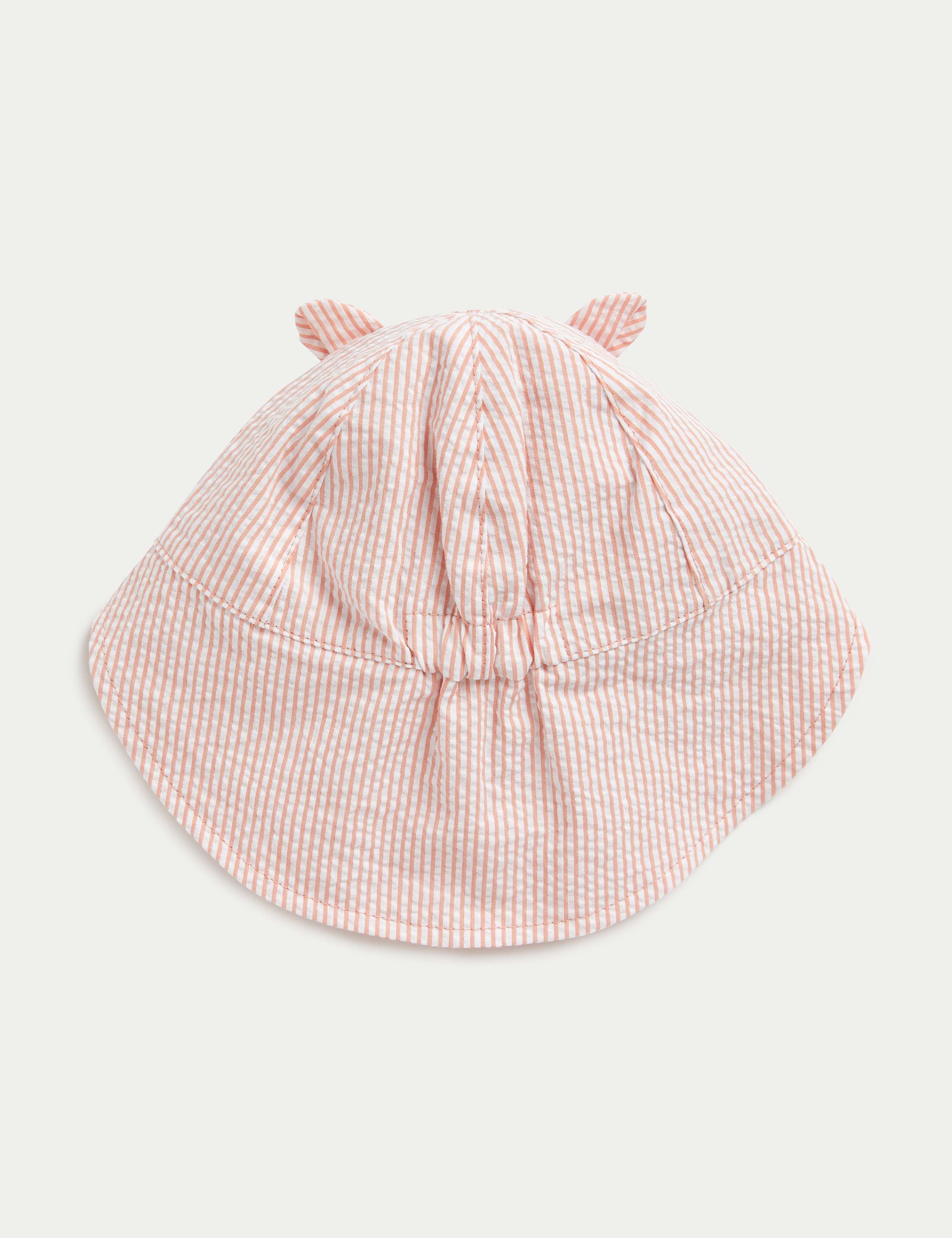 Pure Cotton Reversible Sun Hat (0-1 Yrs) 2 of 4