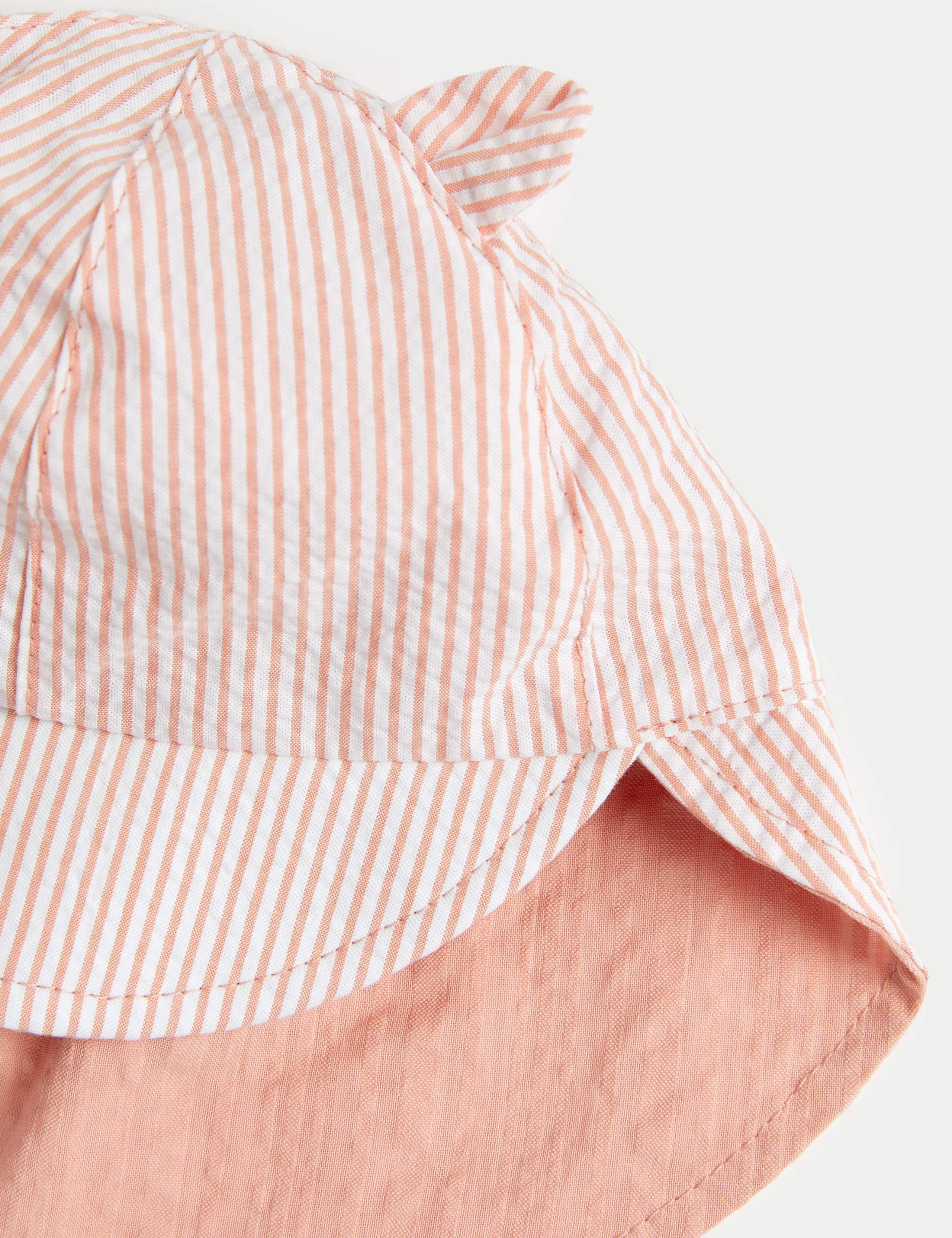 Pure Cotton Reversible Sun Hat (0-1 Yrs) 3 of 4