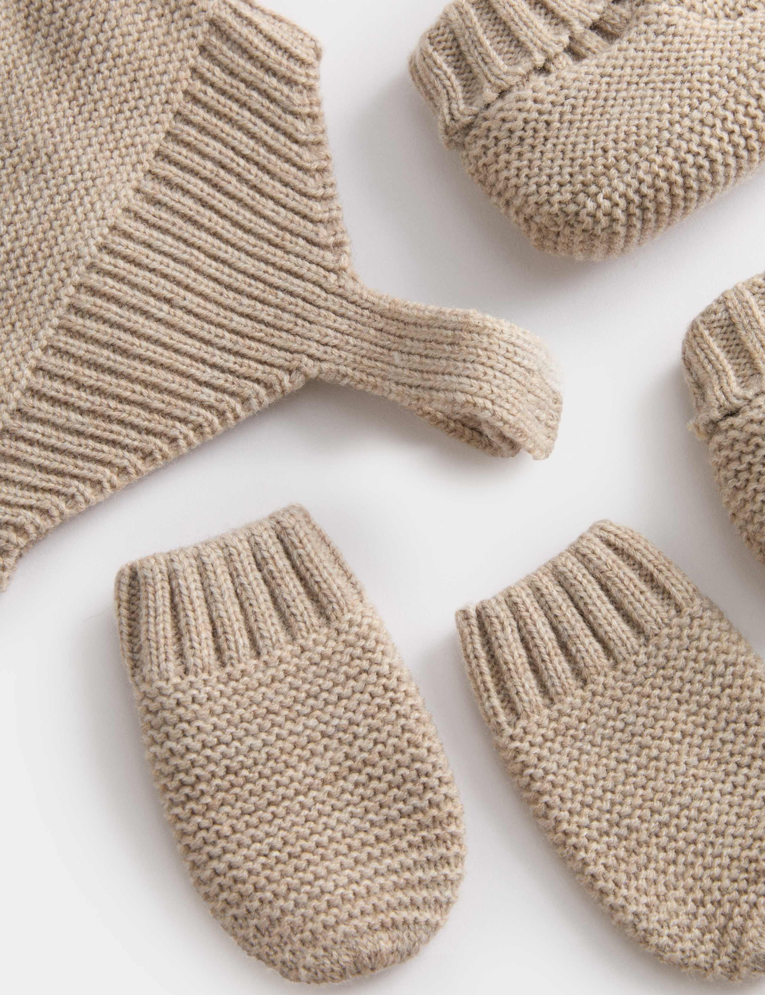 5pc Baby Trapper Knitted Set (0-12 Mths) 2 of 2