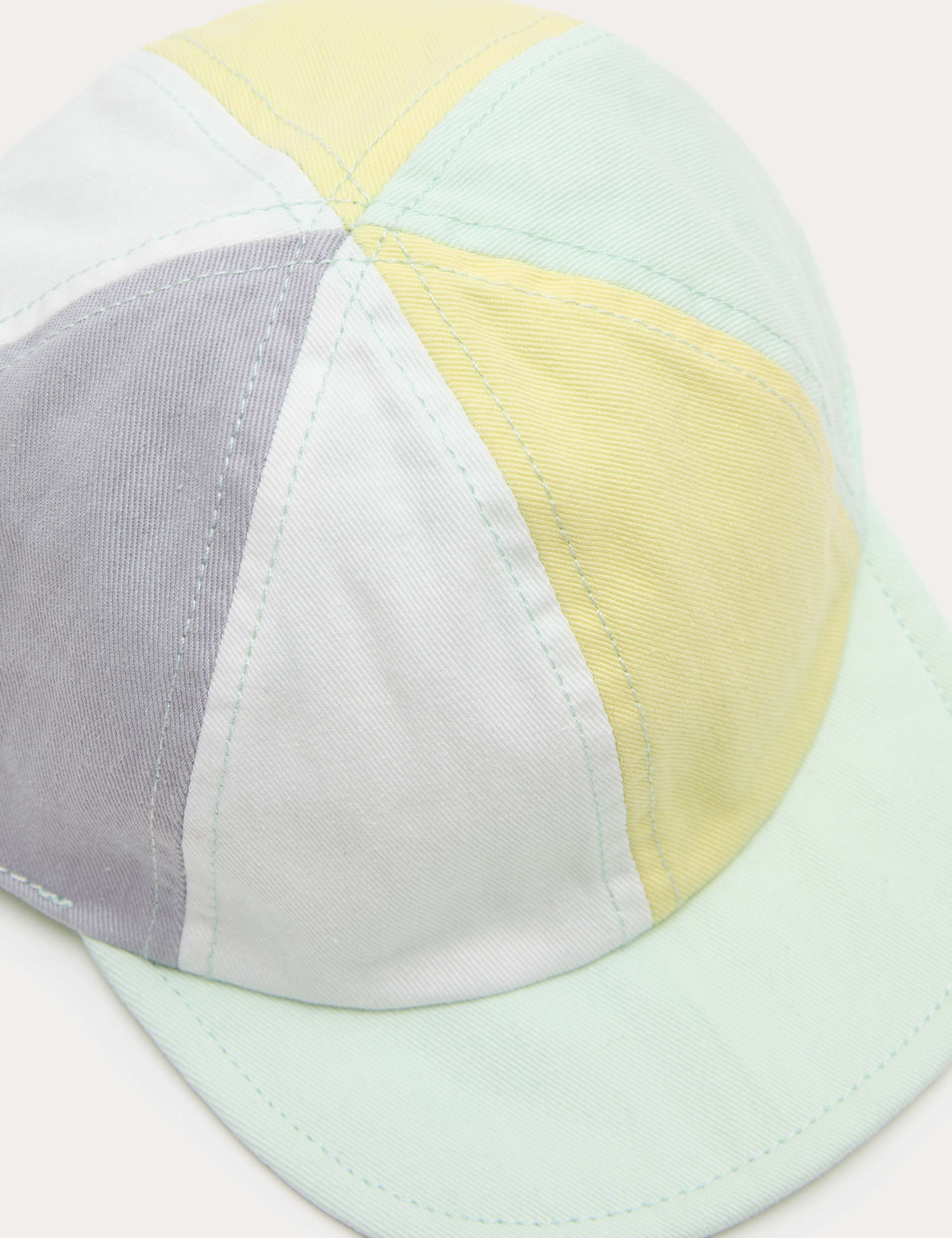 Pure Cotton Colourblock Cap (0-3 Yrs) 3 of 3