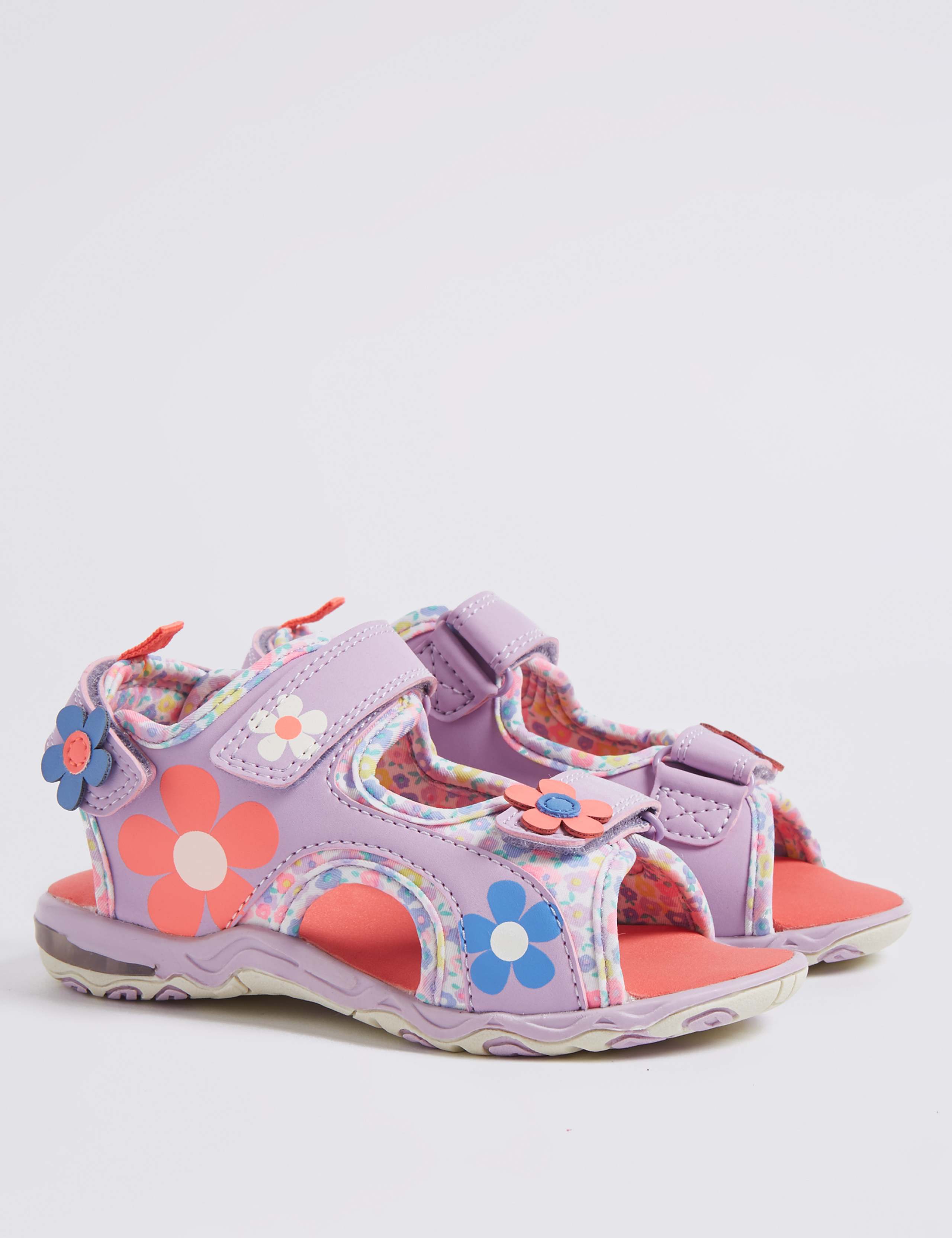 Kids’ Riptape Flashing Light Sandals (5 Small - 12 Small) 1 of 5