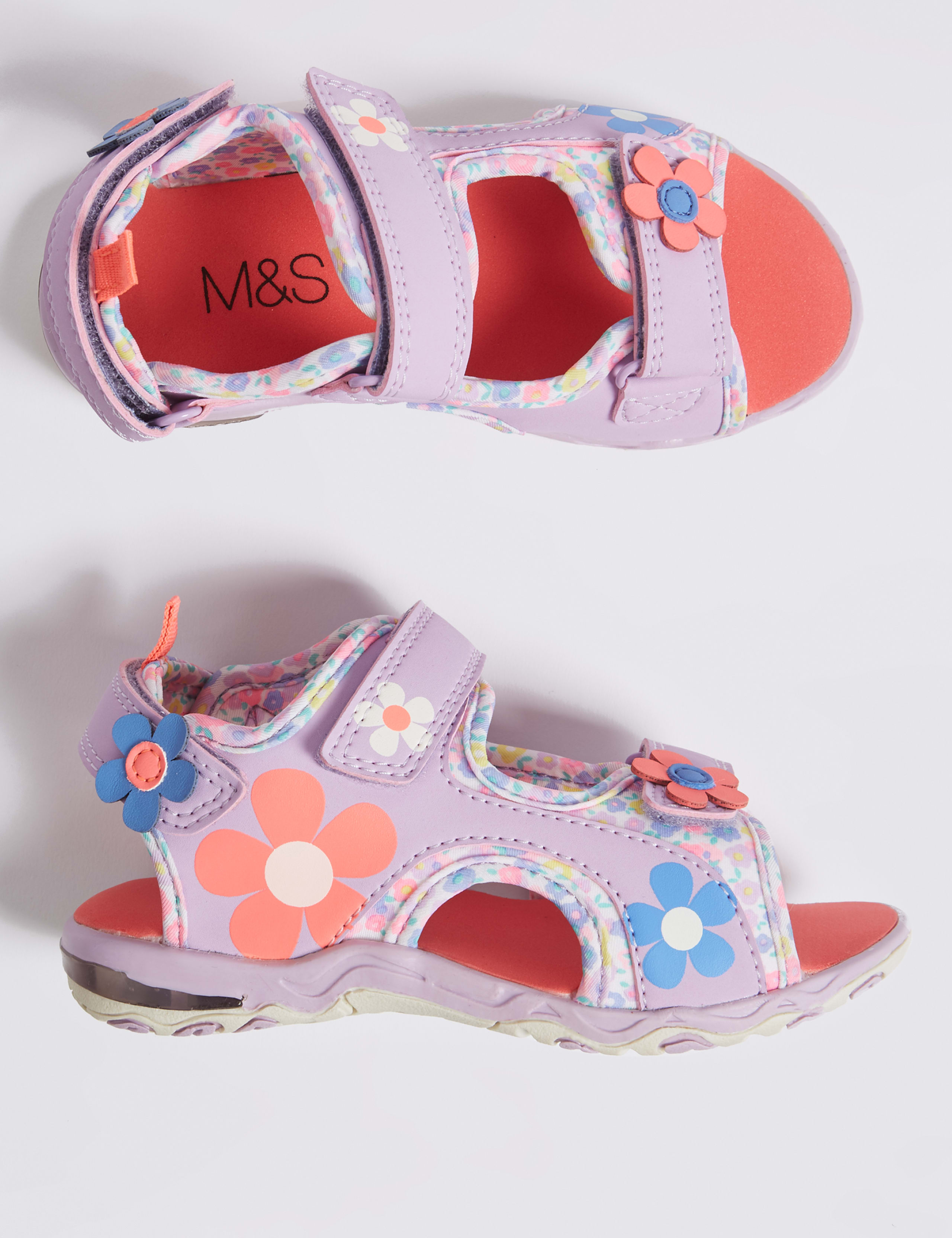 Kids’ Riptape Flashing Light Sandals (5 Small - 12 Small) 2 of 5