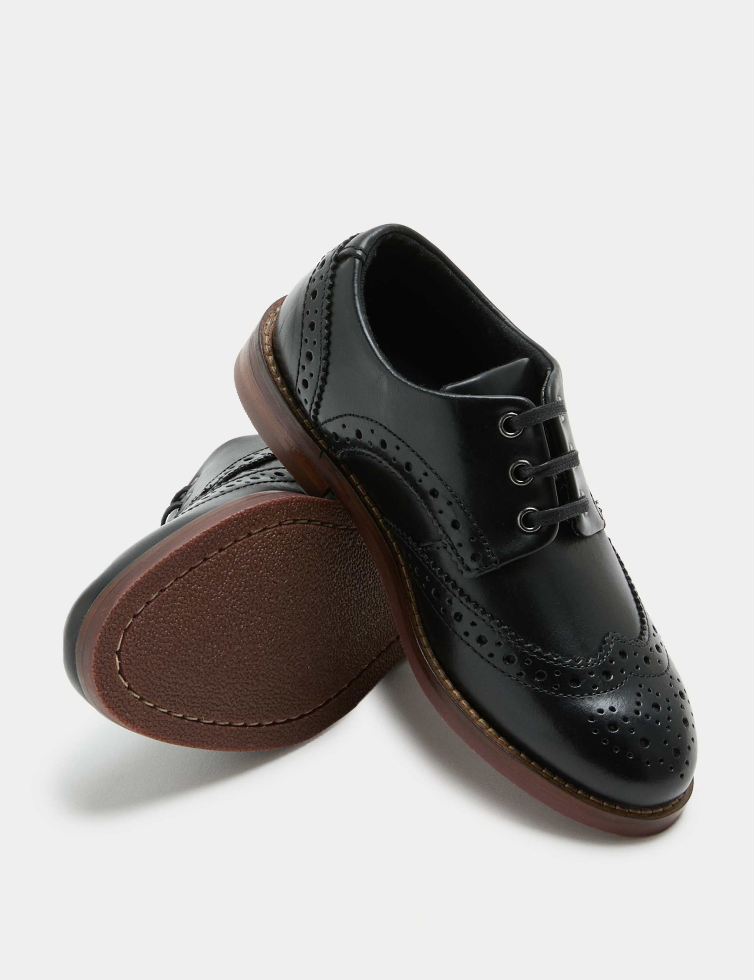 Kids' Leather Lace Up Brogues (8 Small - 7 Large) 4 of 4