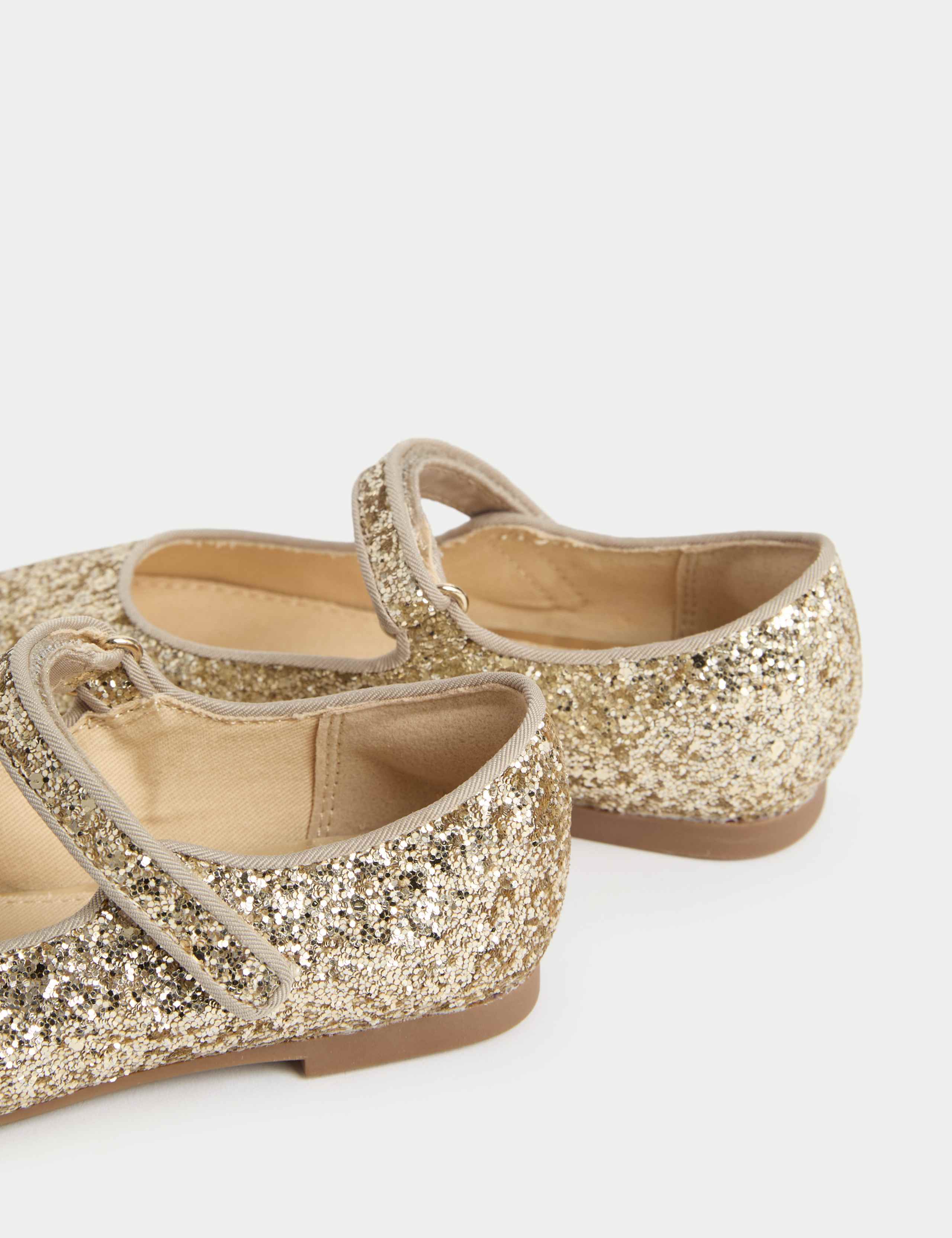 Kids' Glitter Ballet Pumps (4 Small - 2 Large) 3 of 4