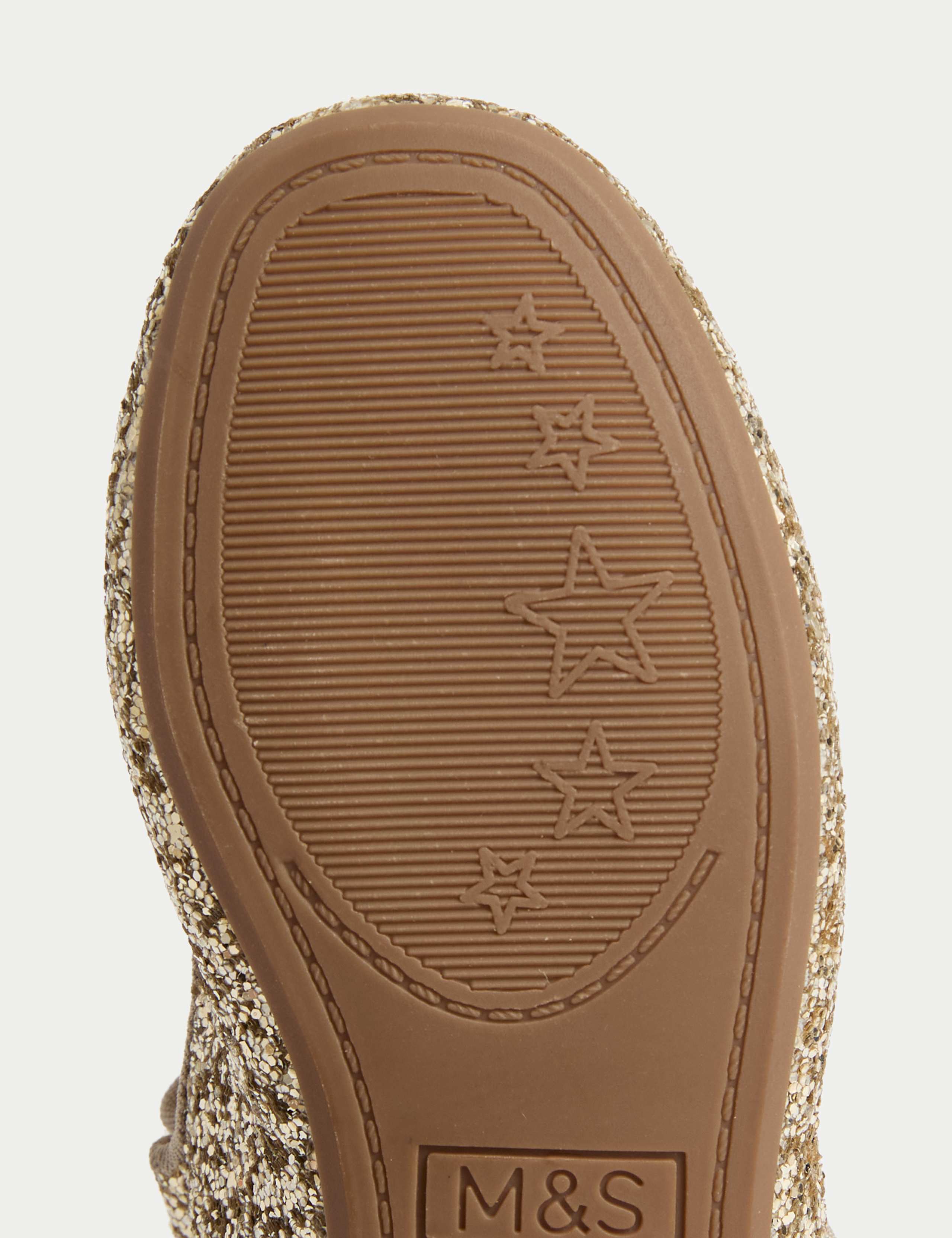 Kids' Glitter Ballet Pumps (4 Small - 2 Large) 4 of 4