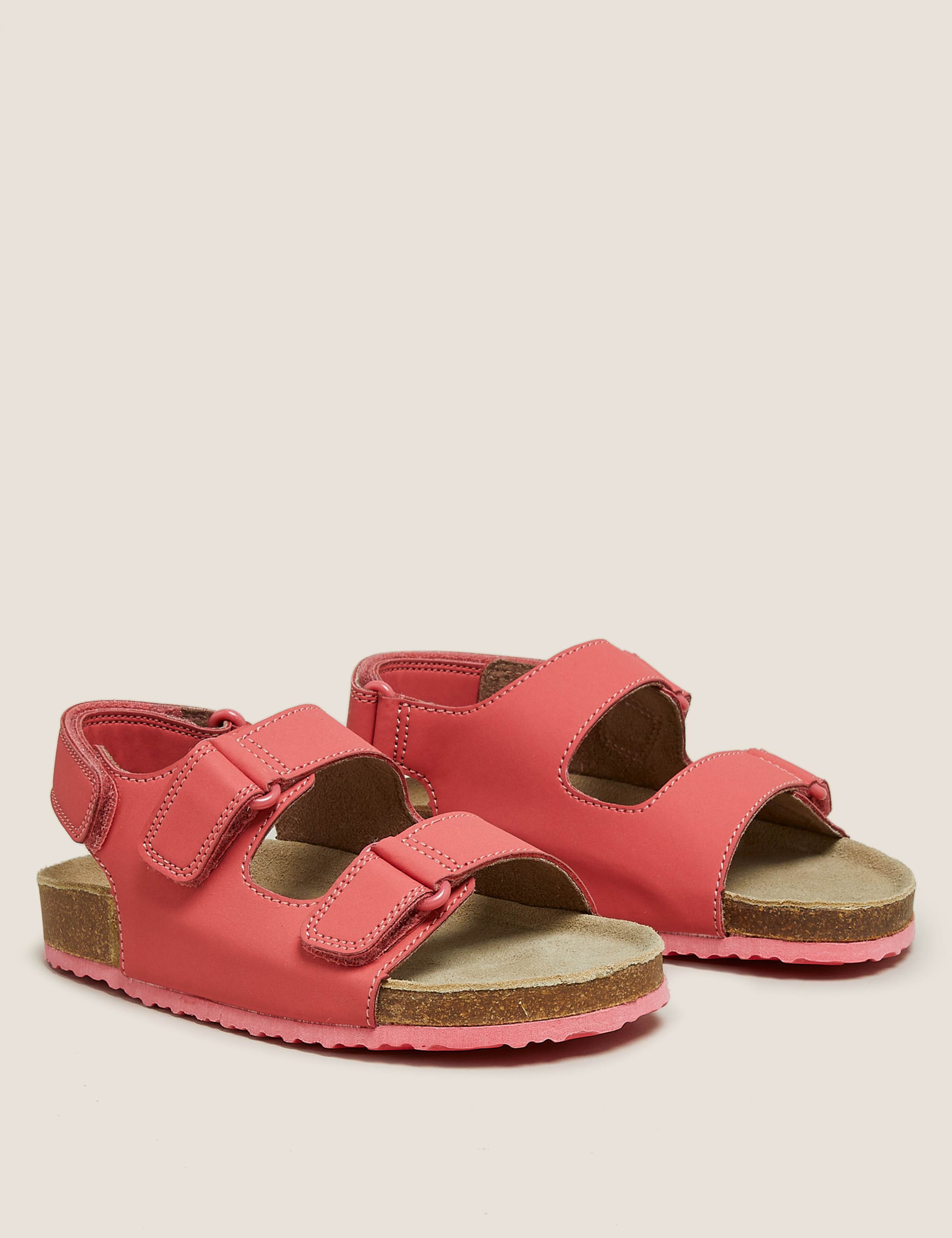 Kids' Riptape Leather Footbed Sandals (5 Small - 12 Small) 1 of 5