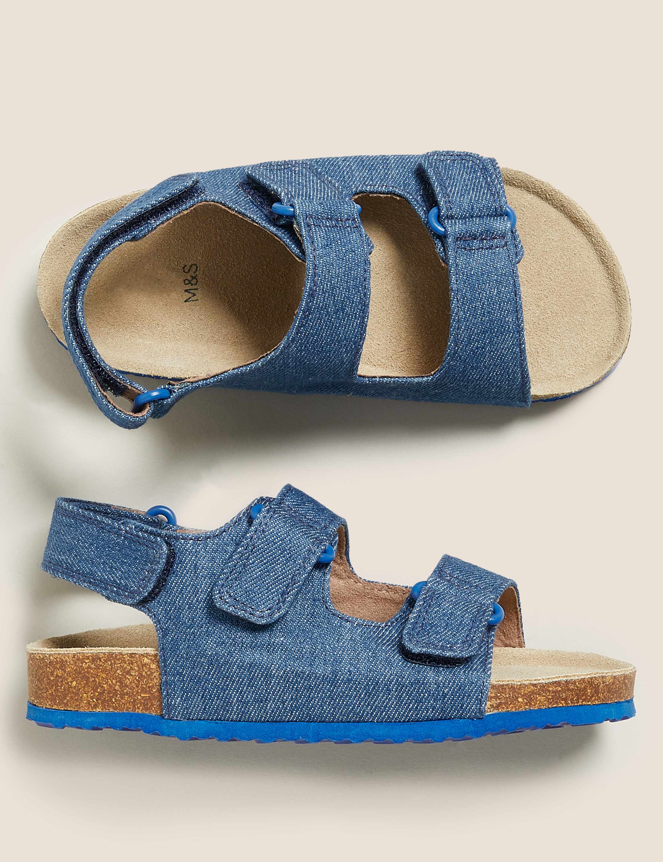 Kids' Denim Riptape Sandals (5 Small - 12 Small) 2 of 5