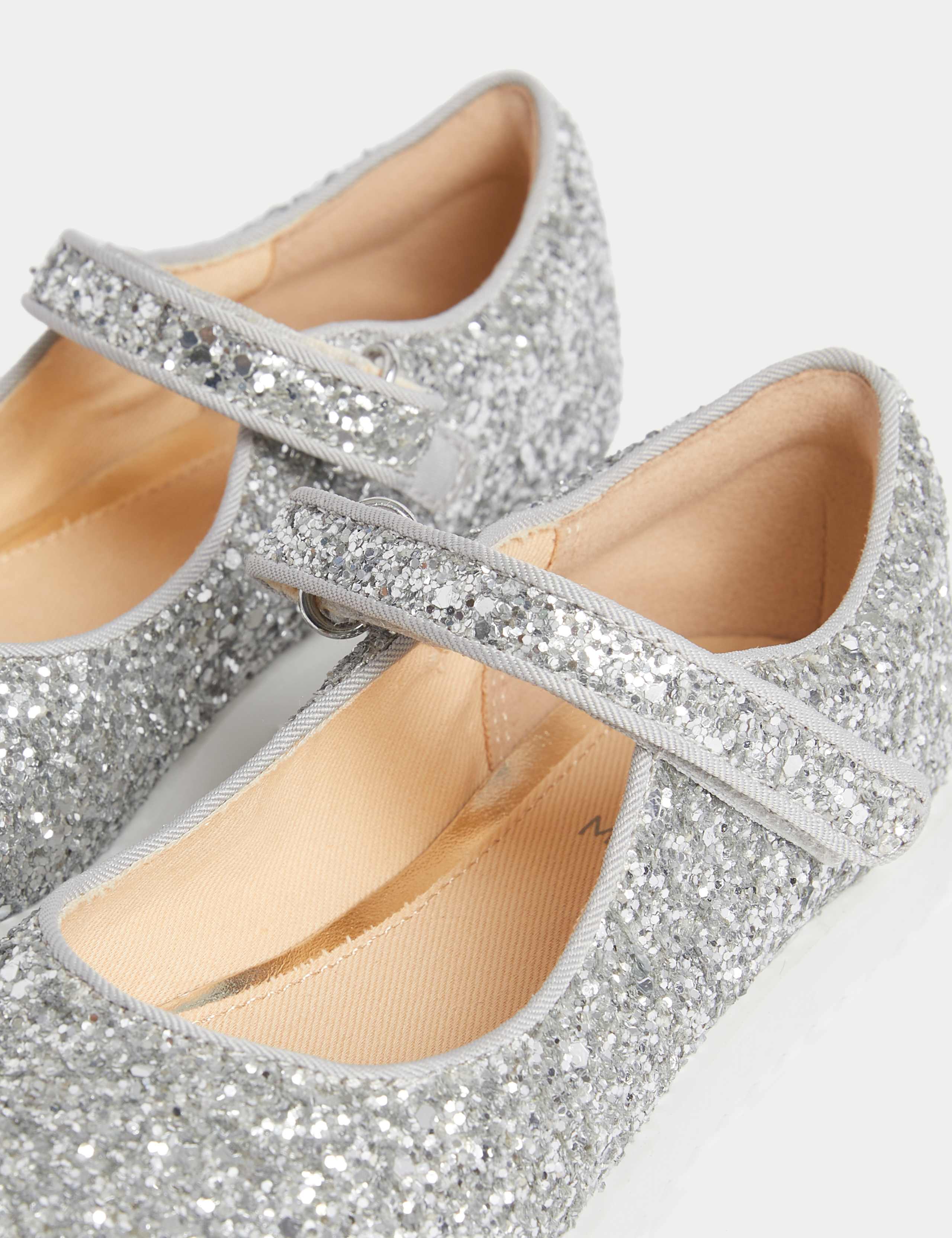 Kids' Glitter Riptape Mary Jane Shoes (4 Small - 2 Large) 3 of 4