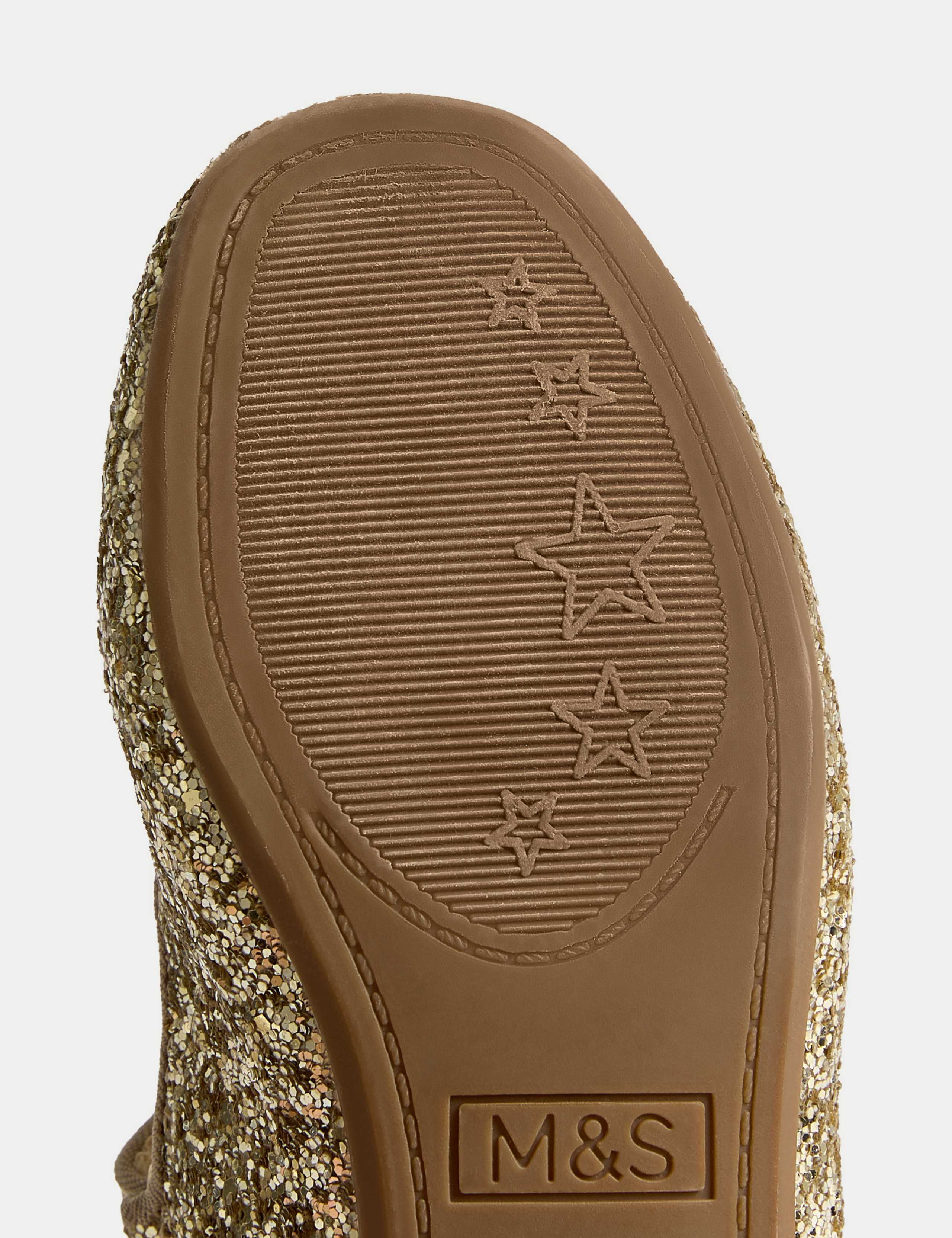 Kids' Glitter Mary Jane Ballet Pumps (4 Small-2 Large) 4 of 4