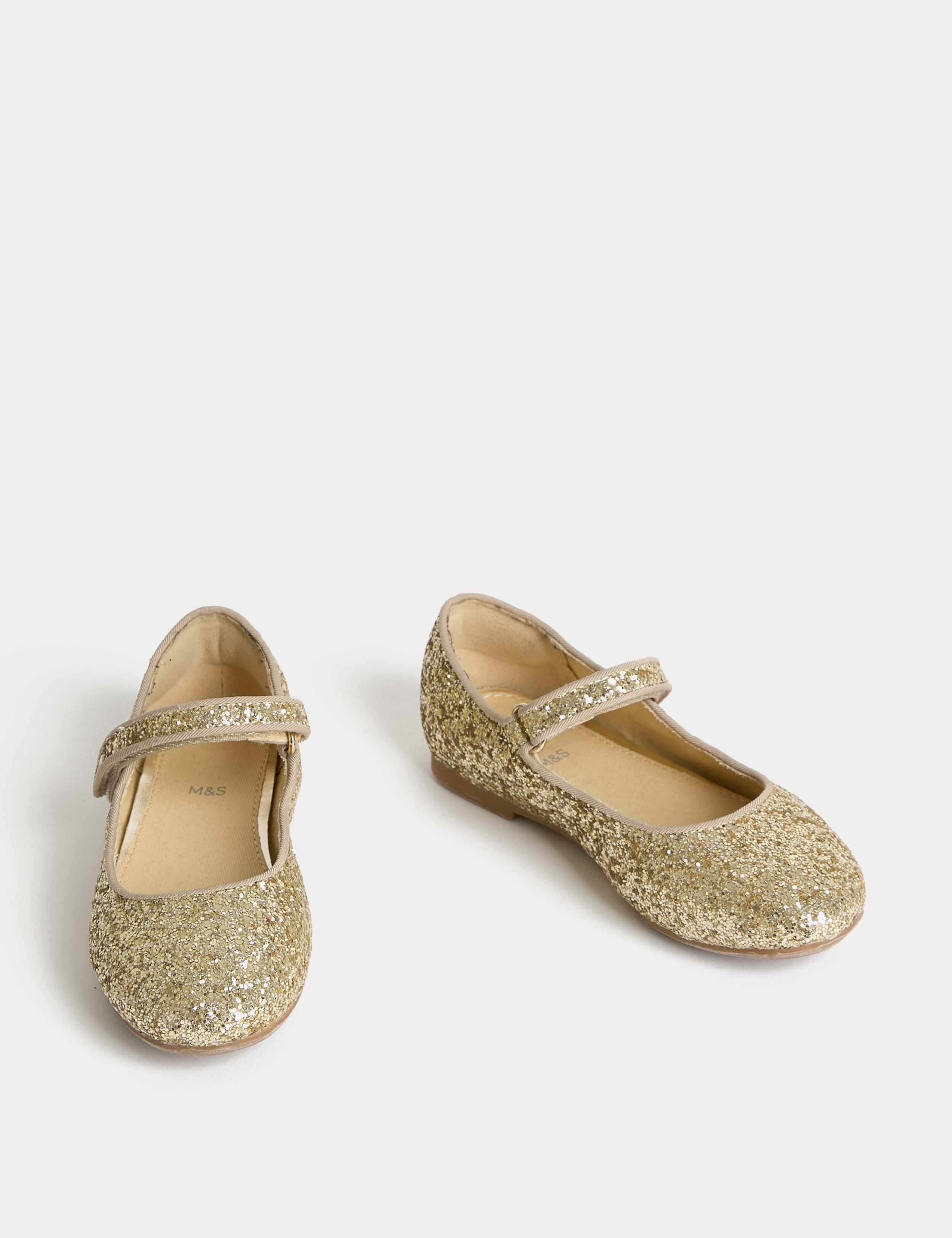 Kids' Glitter Mary Jane Ballet Pumps (4 Small-2 Large) 2 of 4