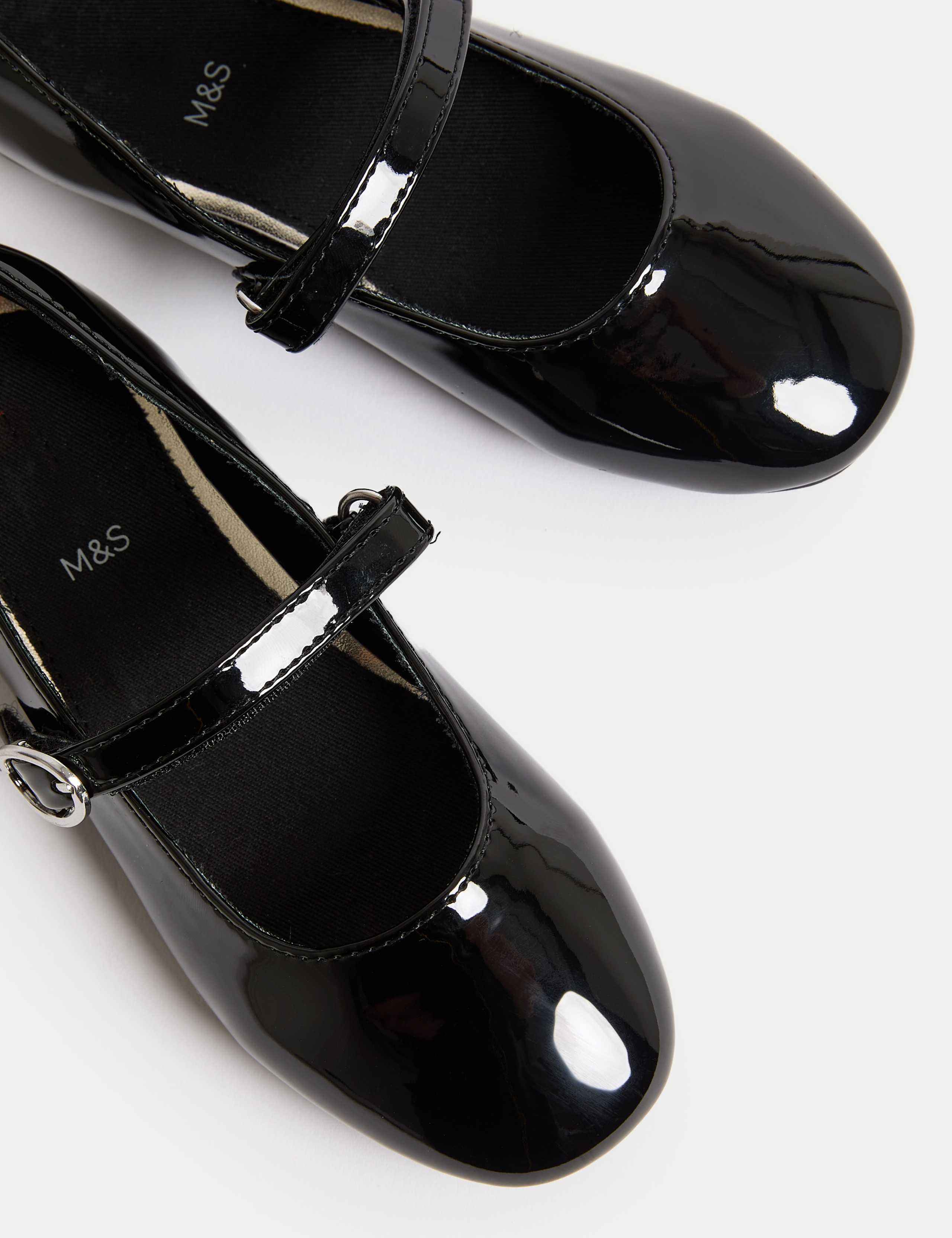 Kids' Patent Ballet Pump Shoes (4 Small - 2 Large) 3 of 4