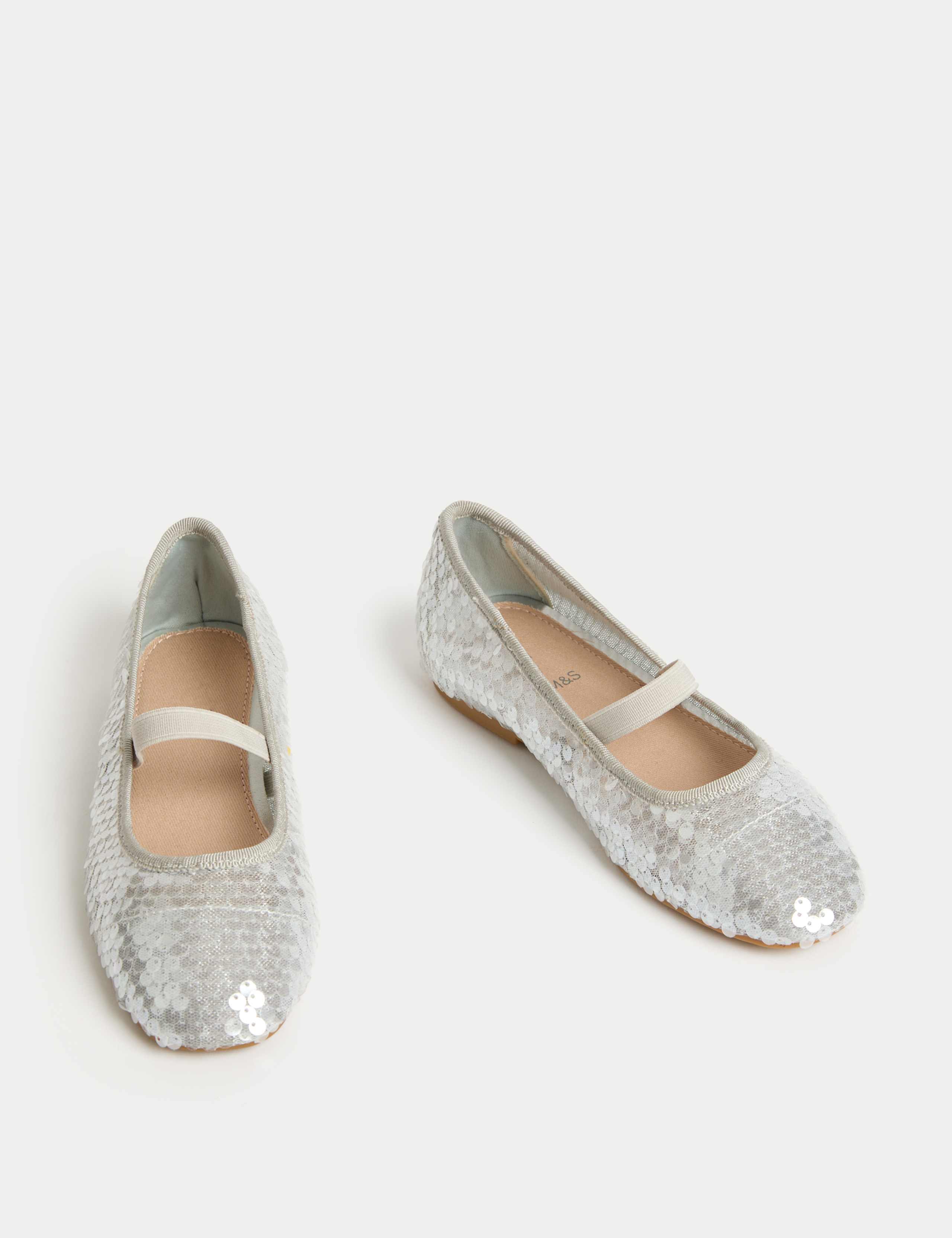 Kids' Sequin Ballet Pumps (4 Small - 2 Large) 2 of 4