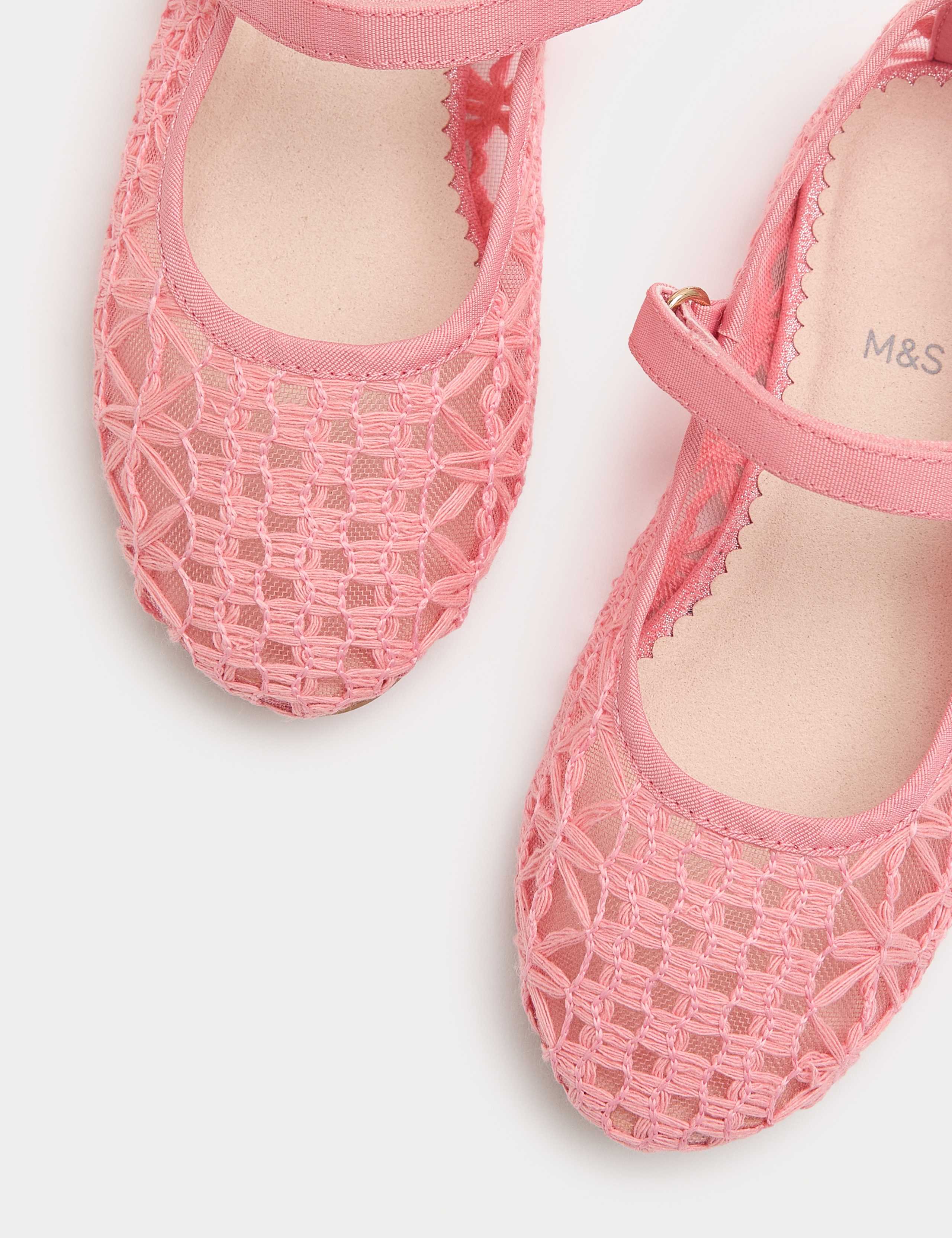 Stitched Mesh Ballet Pumps (4 Small-2 Large) 2 of 3