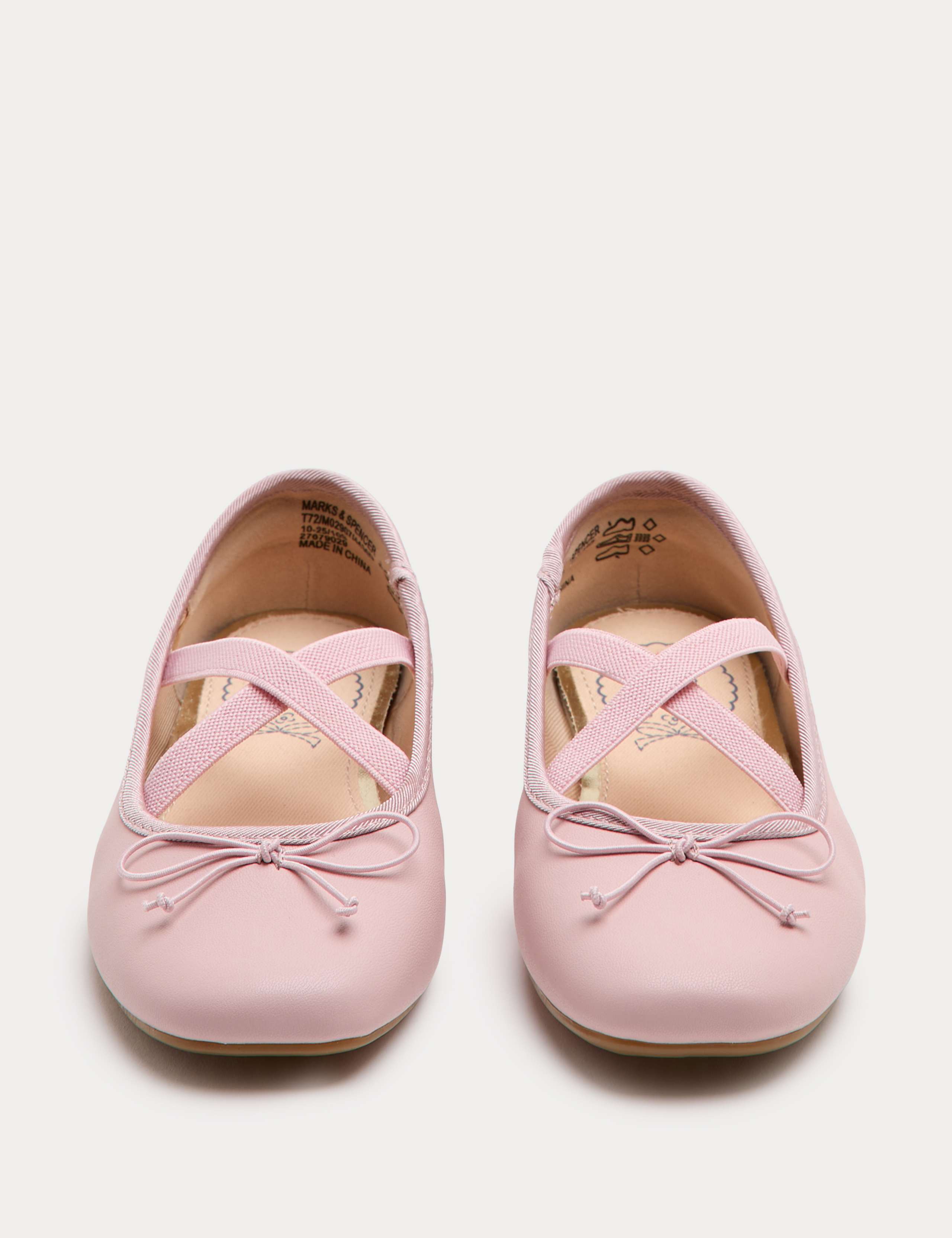 Kids' Square Toe Ballet Shoes (4 Small - 6 Large) 2 of 3