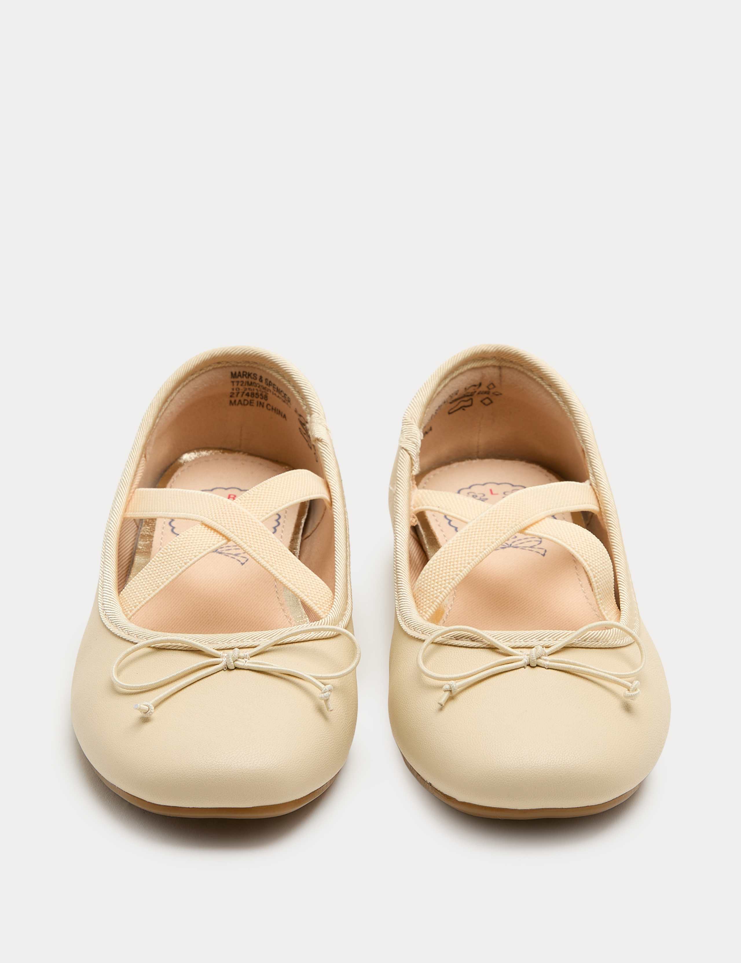 Kids' Square Toe Ballet Shoes (4 Small - 6 Large) 1 of 3