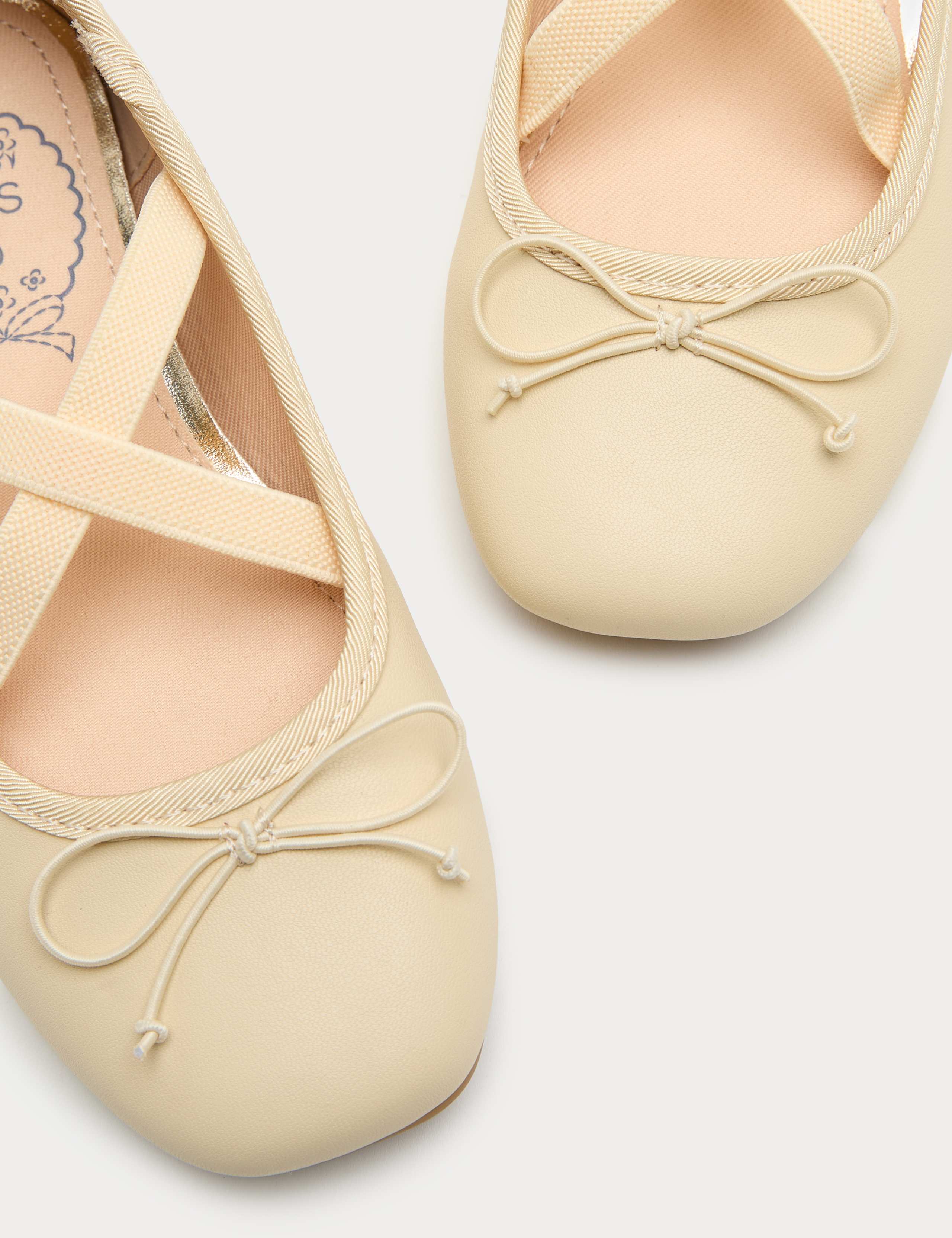 Kids' Square Toe Ballet Shoes (4 Small - 6 Large) 3 of 3