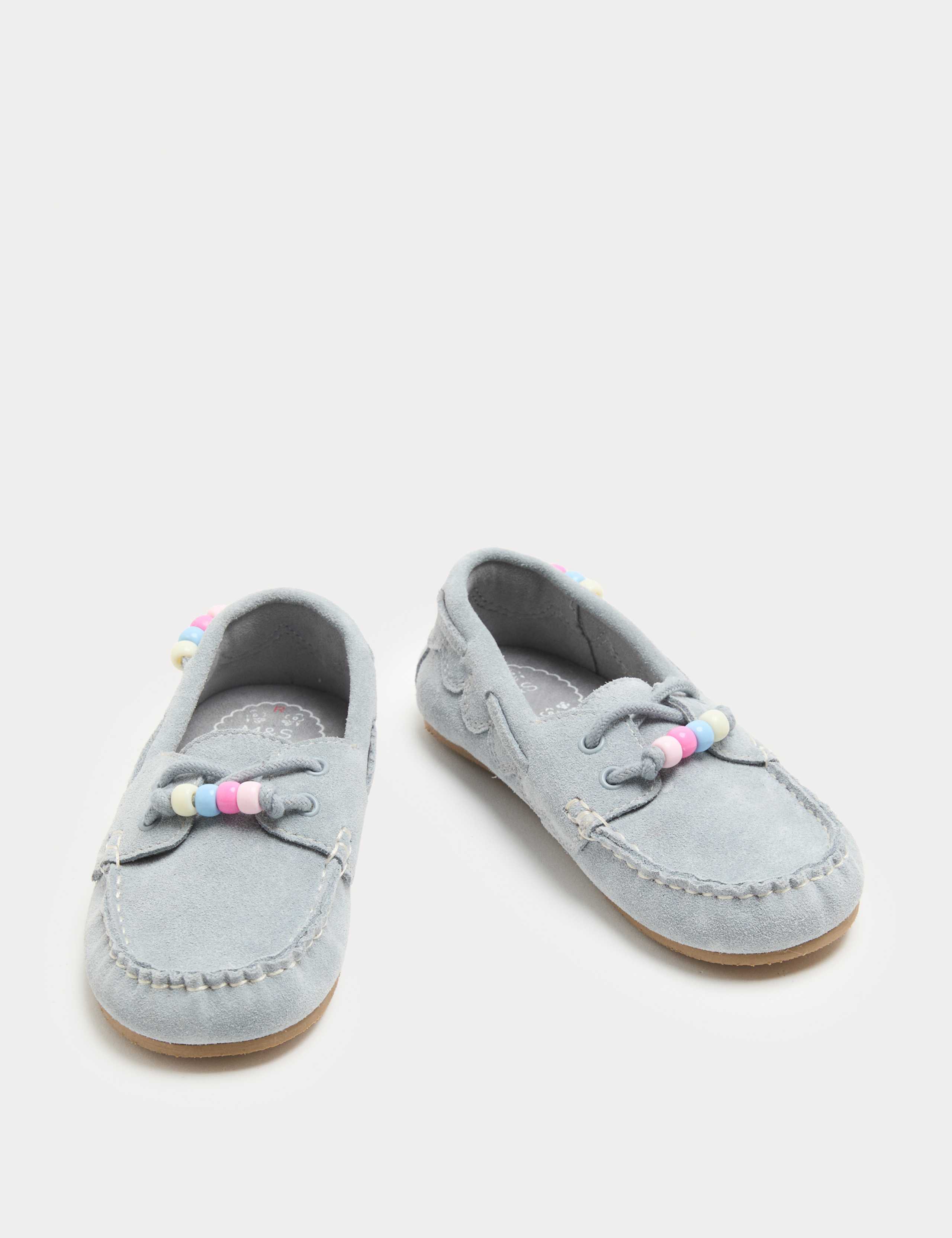 Kids' Suede Charm Boat Shoes (10 Small - 4 Large) 3 of 3
