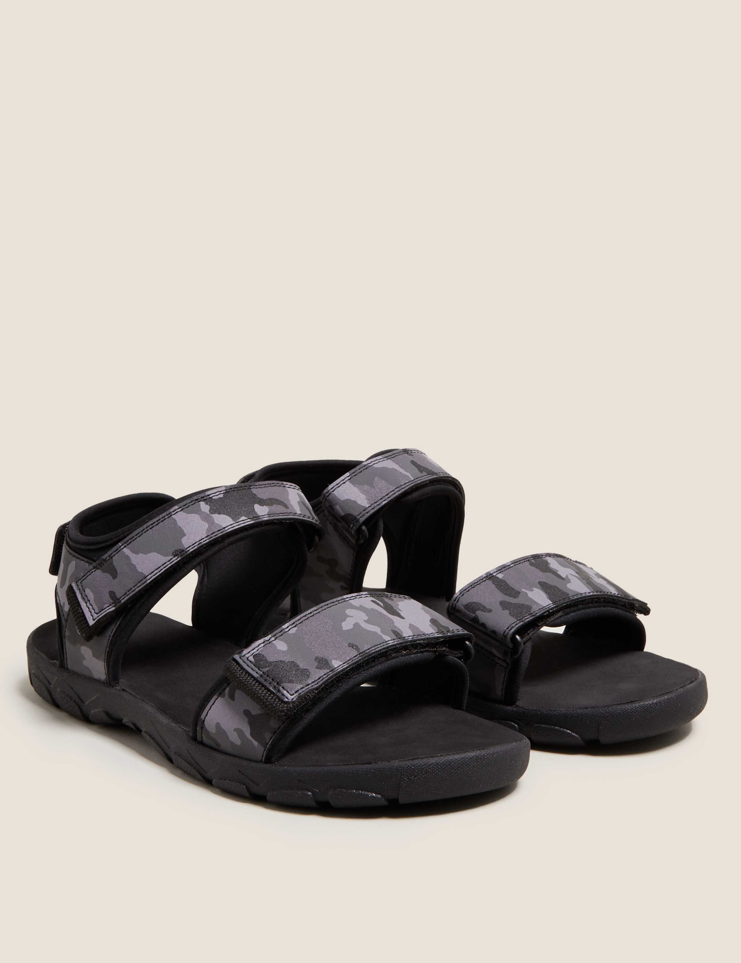 Kids' Grey Camo Riptape Trekkers (13 Small - 7 Large) 1 of 5