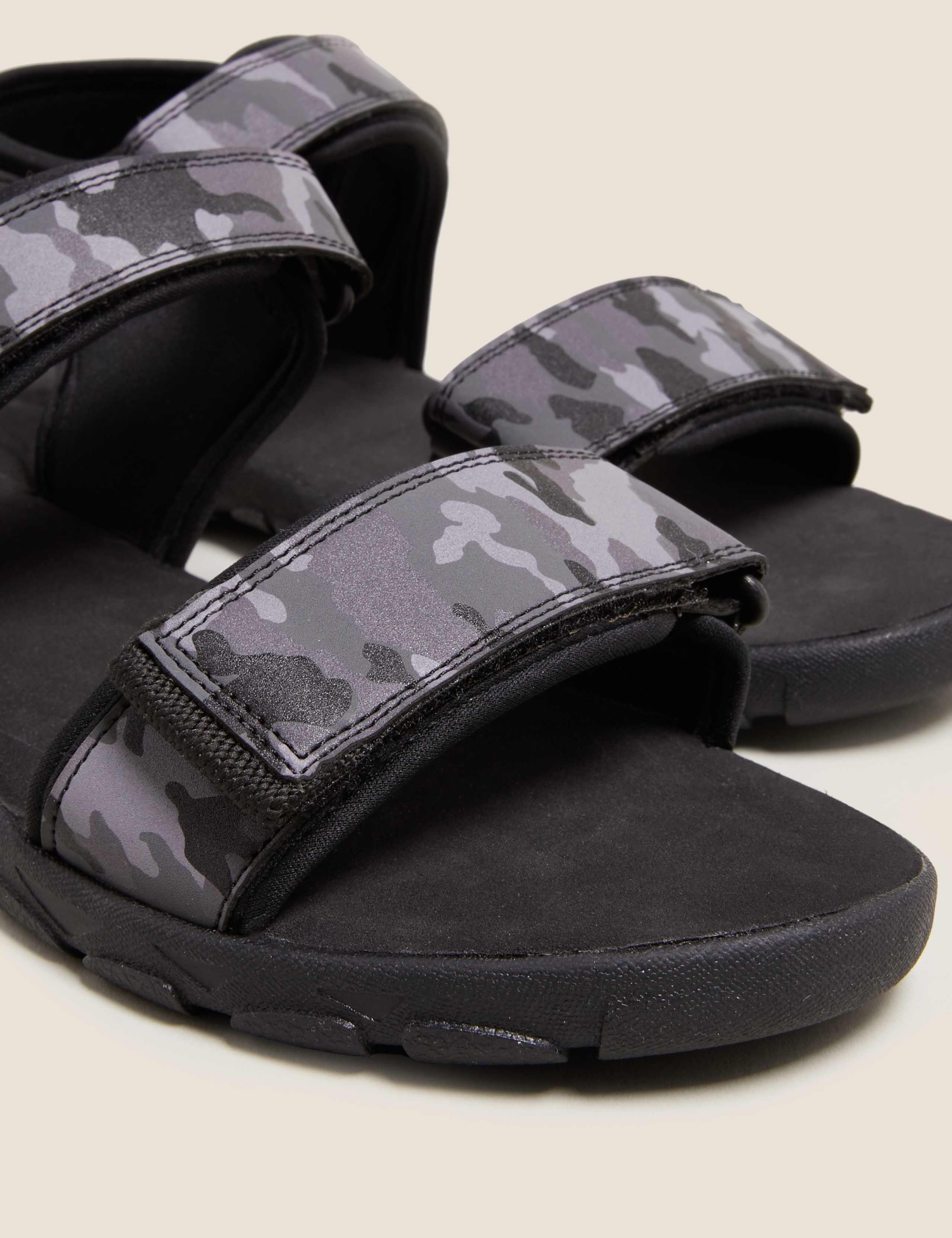 Kids' Grey Camo Riptape Trekkers (13 Small - 7 Large) 3 of 5