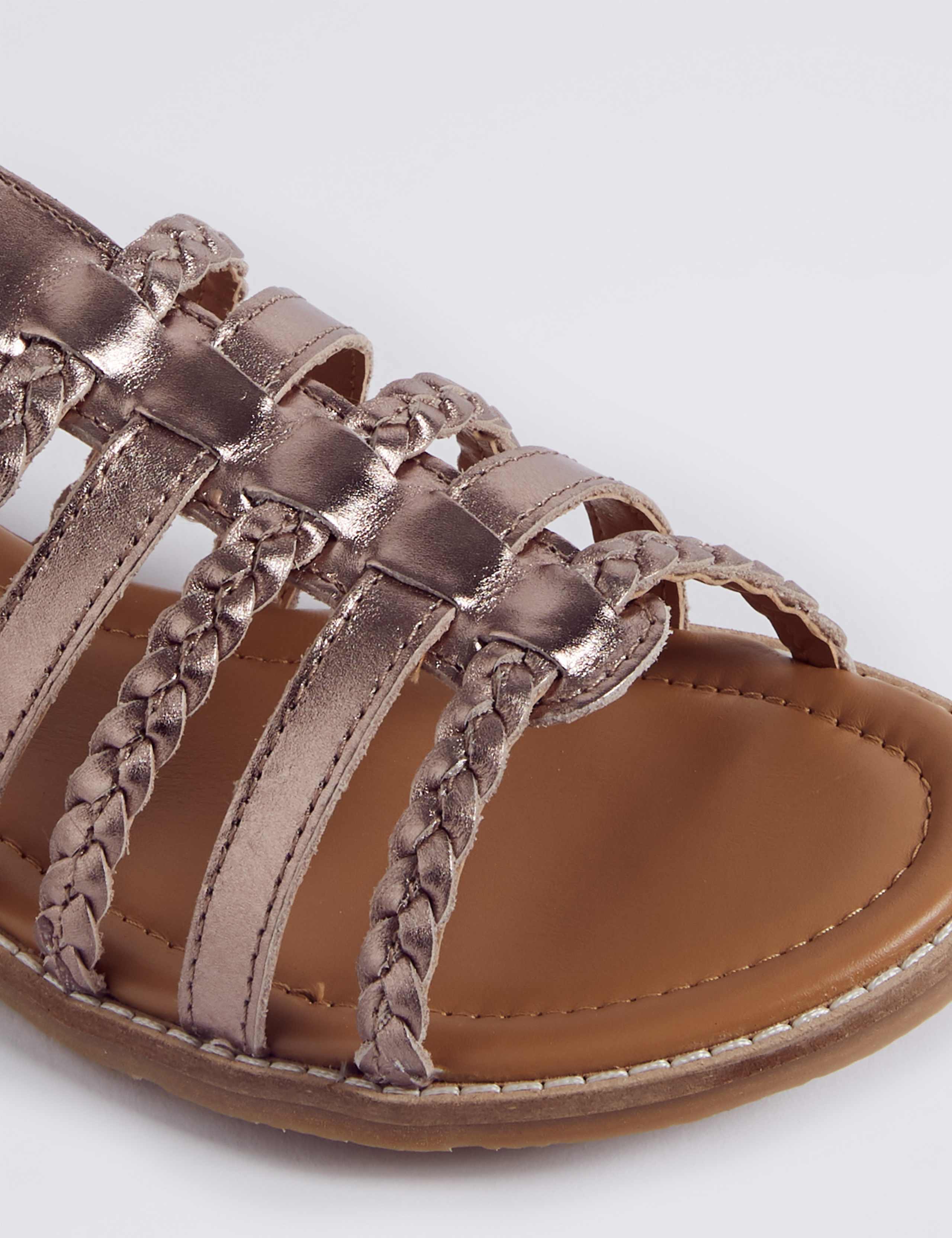 Kids’ Leather Gladiator Sandals (13 Small - 6 Large) 3 of 3