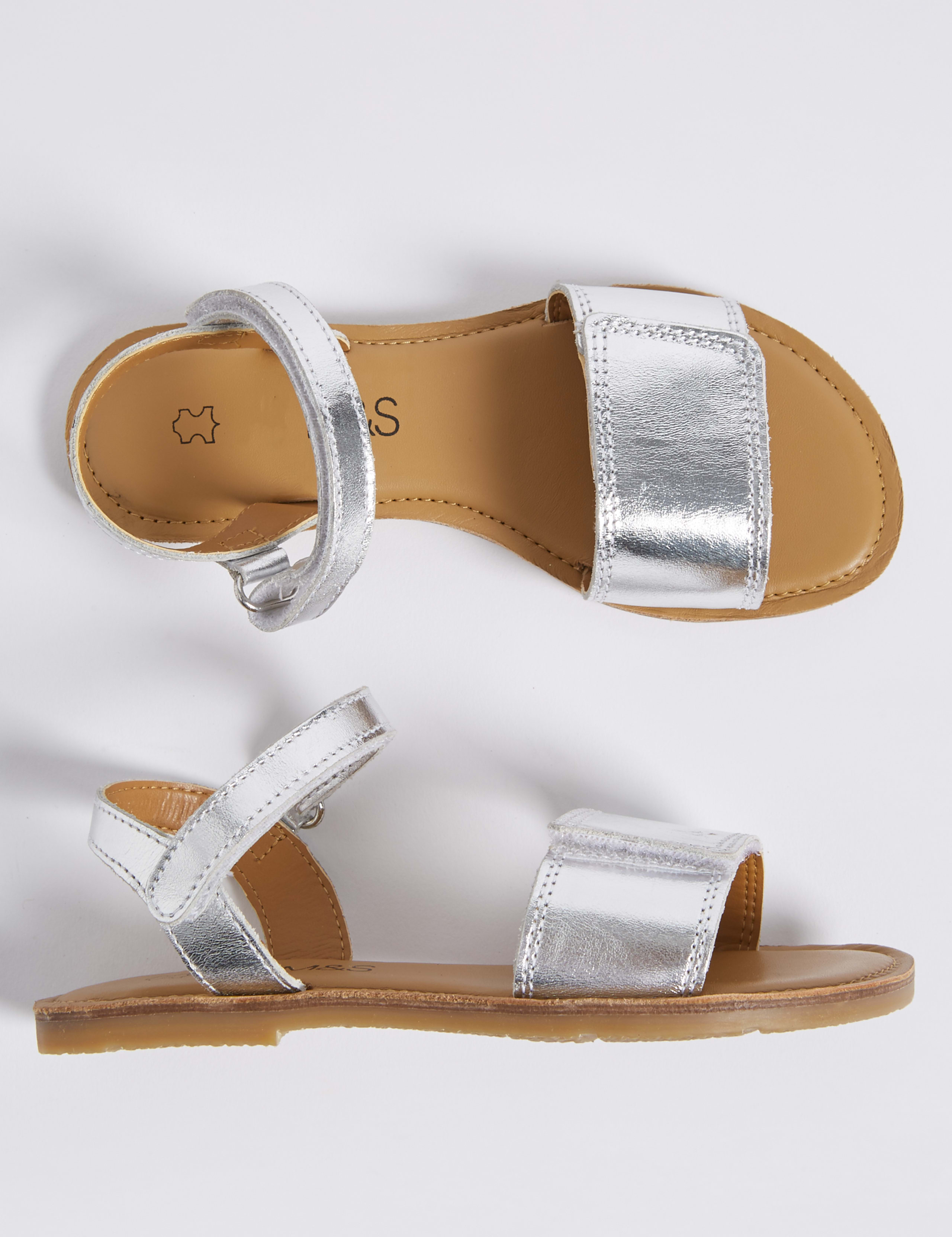 Kids’ Leather Riptape Sandals 2 of 5
