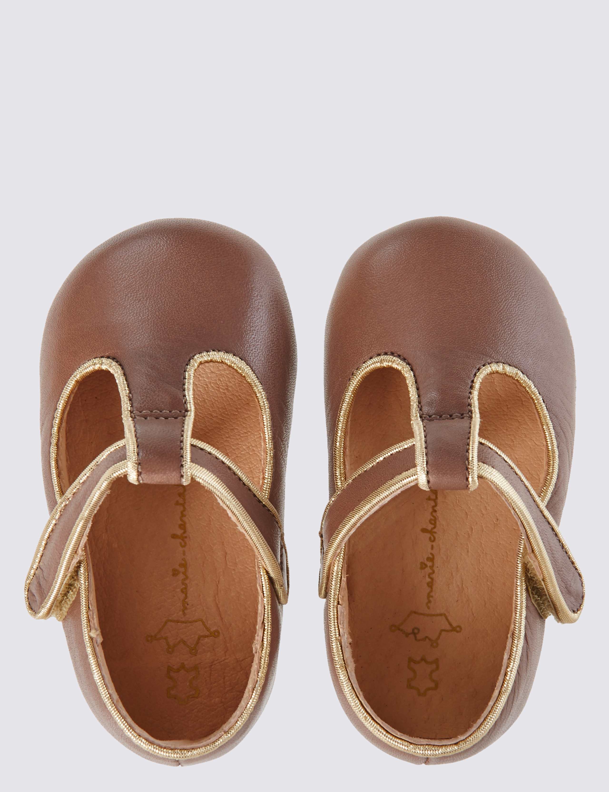 Baby Leather Riptape T-Bar Shoes 3 of 5