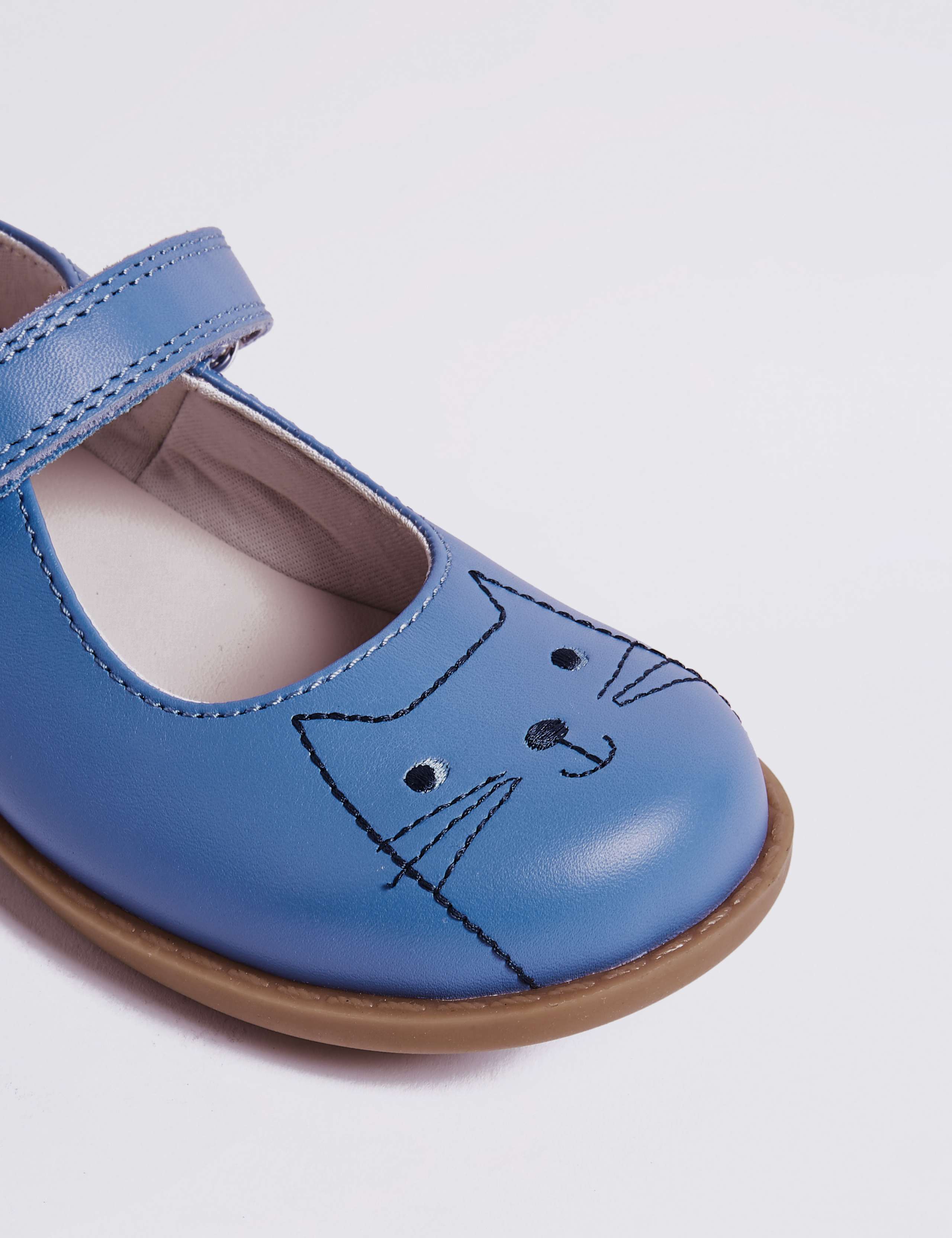 Kids’ Leather Cross Bar Shoes (5 Small - 12 Small) 4 of 5