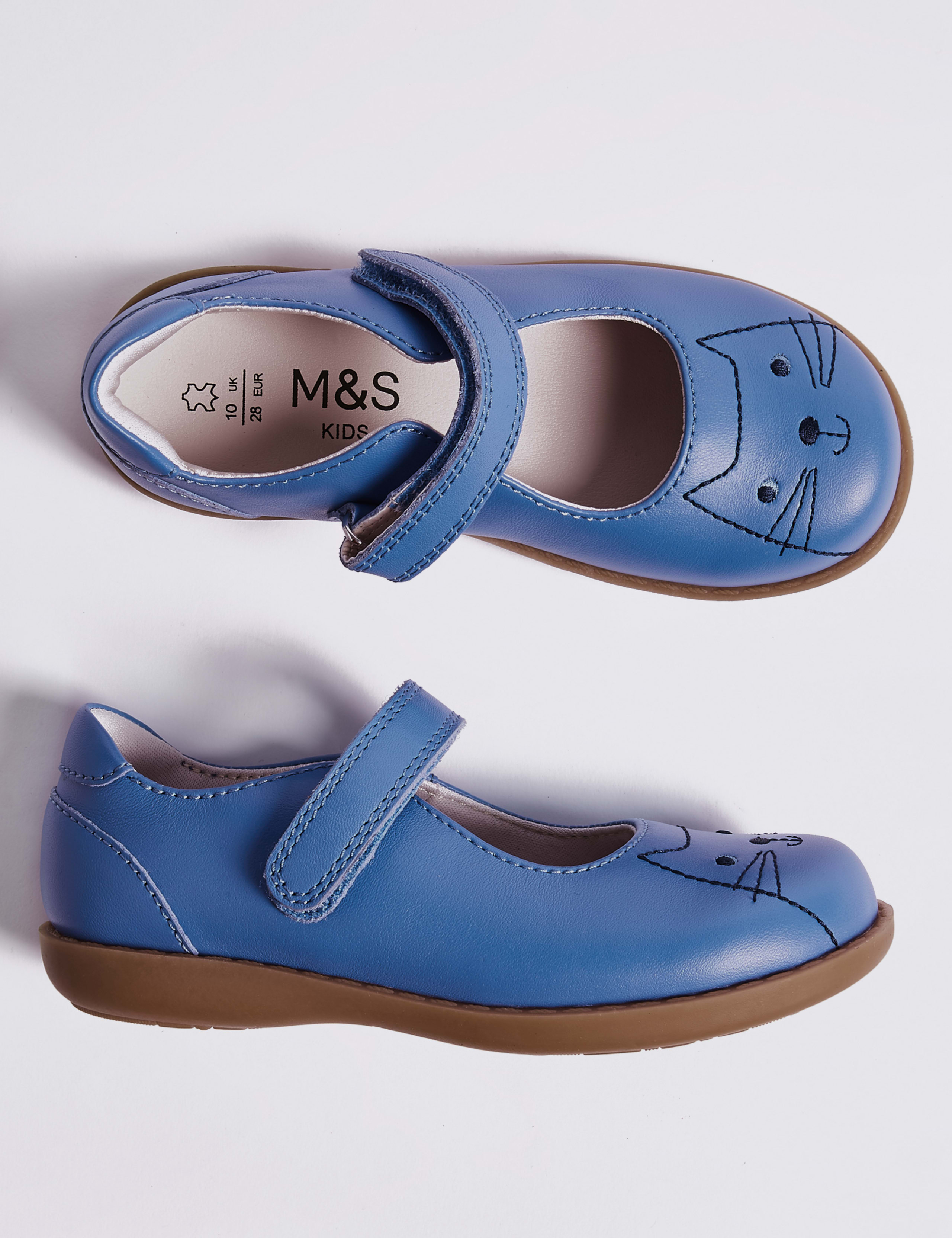 Kids’ Leather Cross Bar Shoes (5 Small - 12 Small) 2 of 5