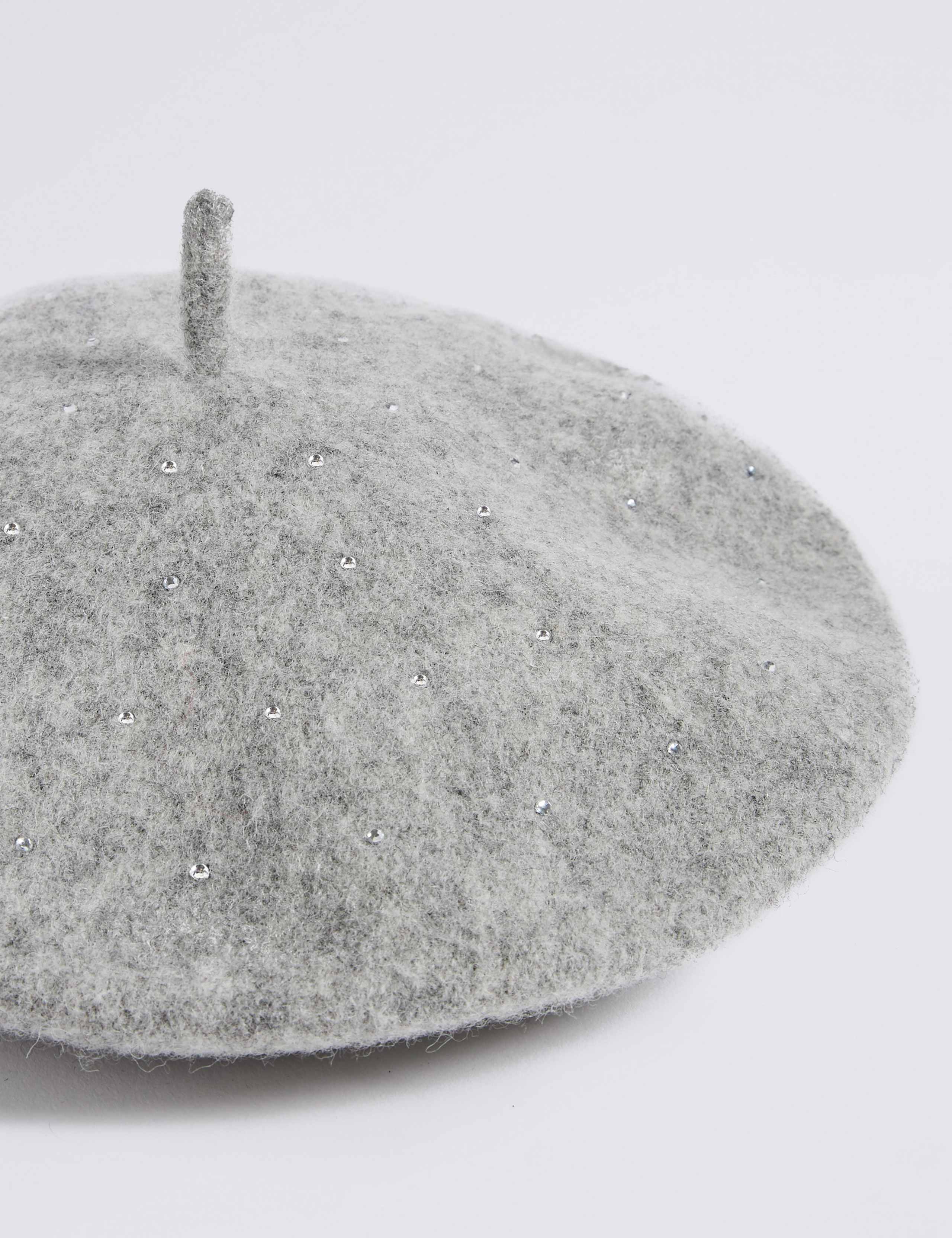 Kids' Pure Wool Gem Beret Hat (3-14 Years) 3 of 3