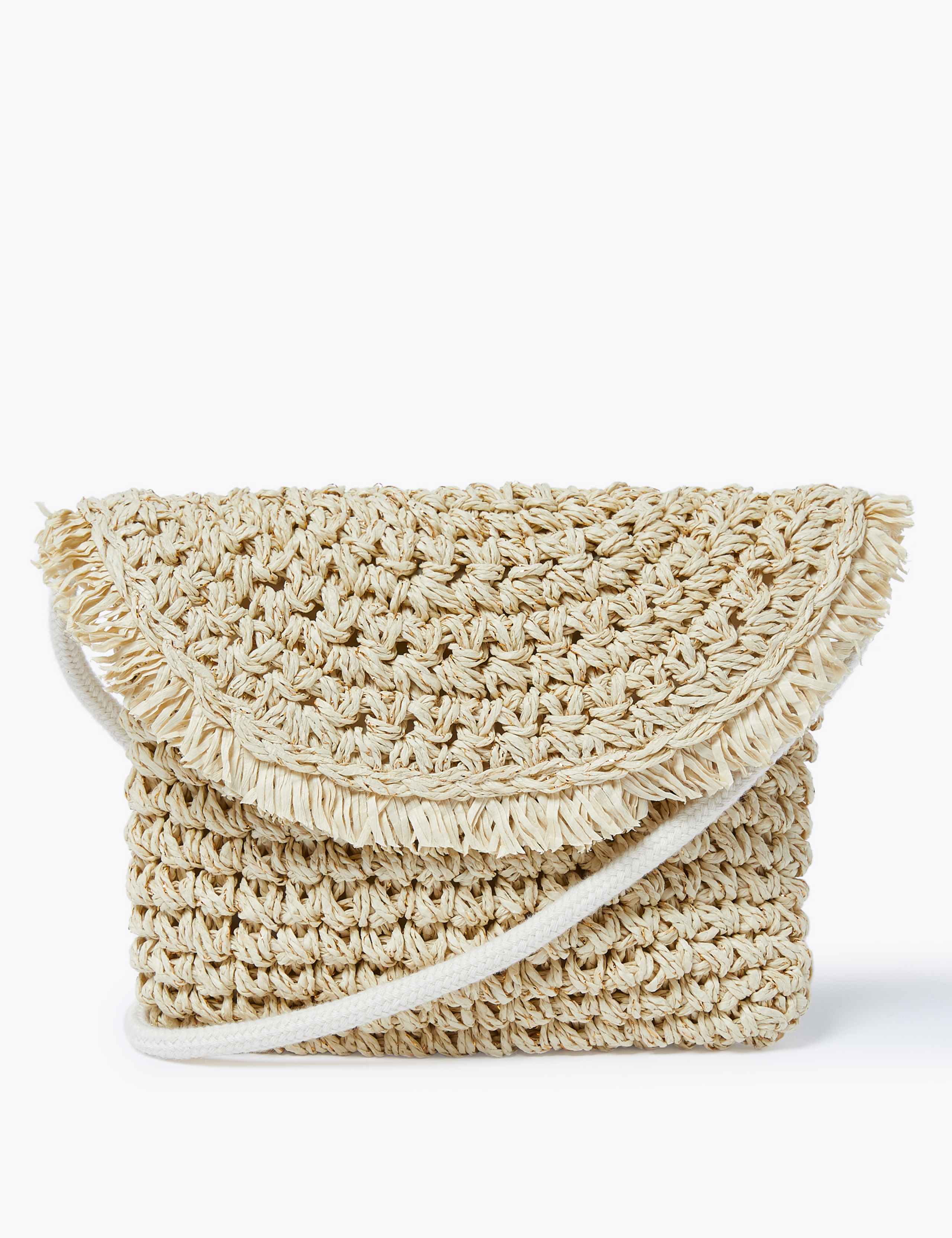 Kids' Straw Cross Body Bag 1 of 4