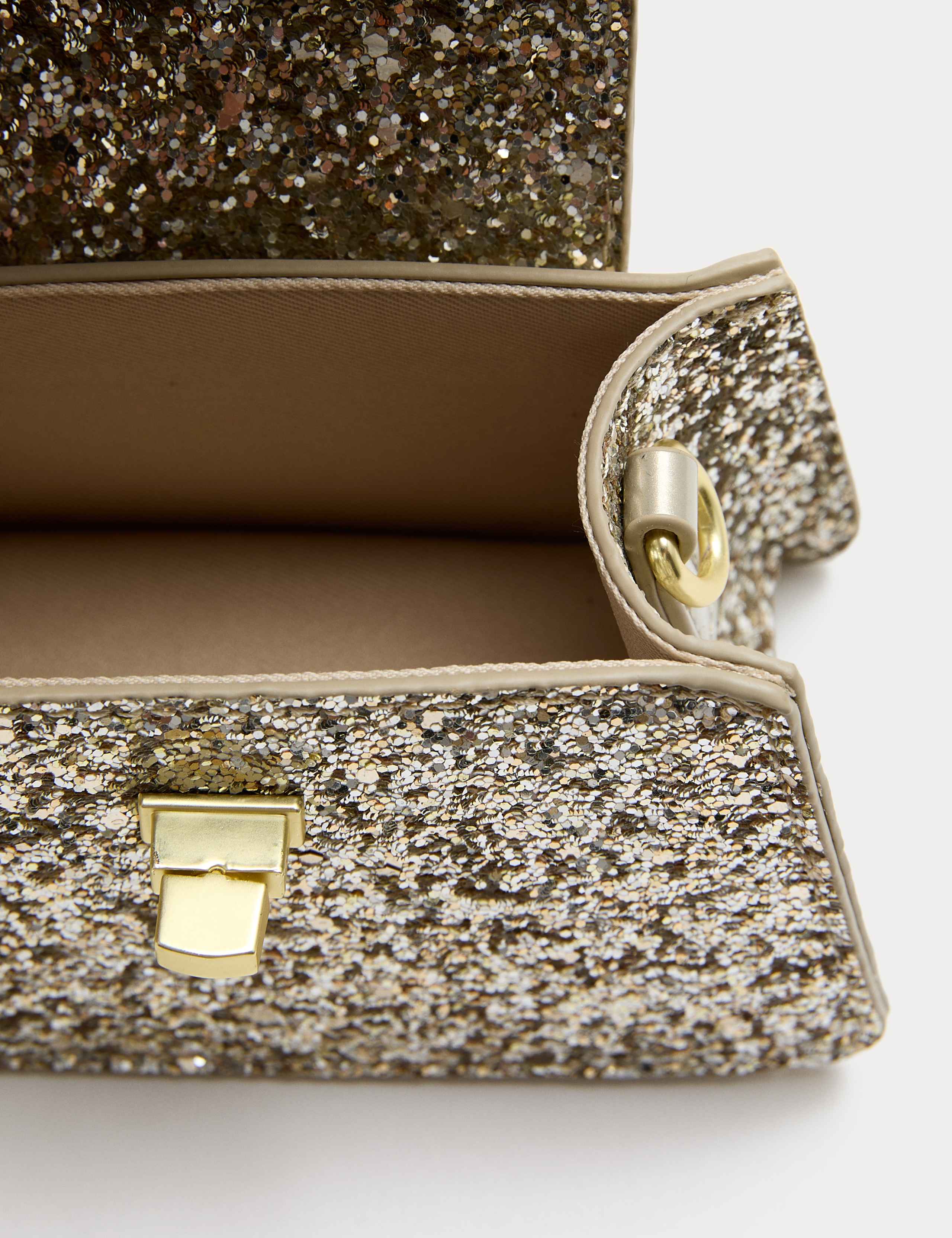 Kids' Glitter Metallic Top Handle Bag 2 of 3