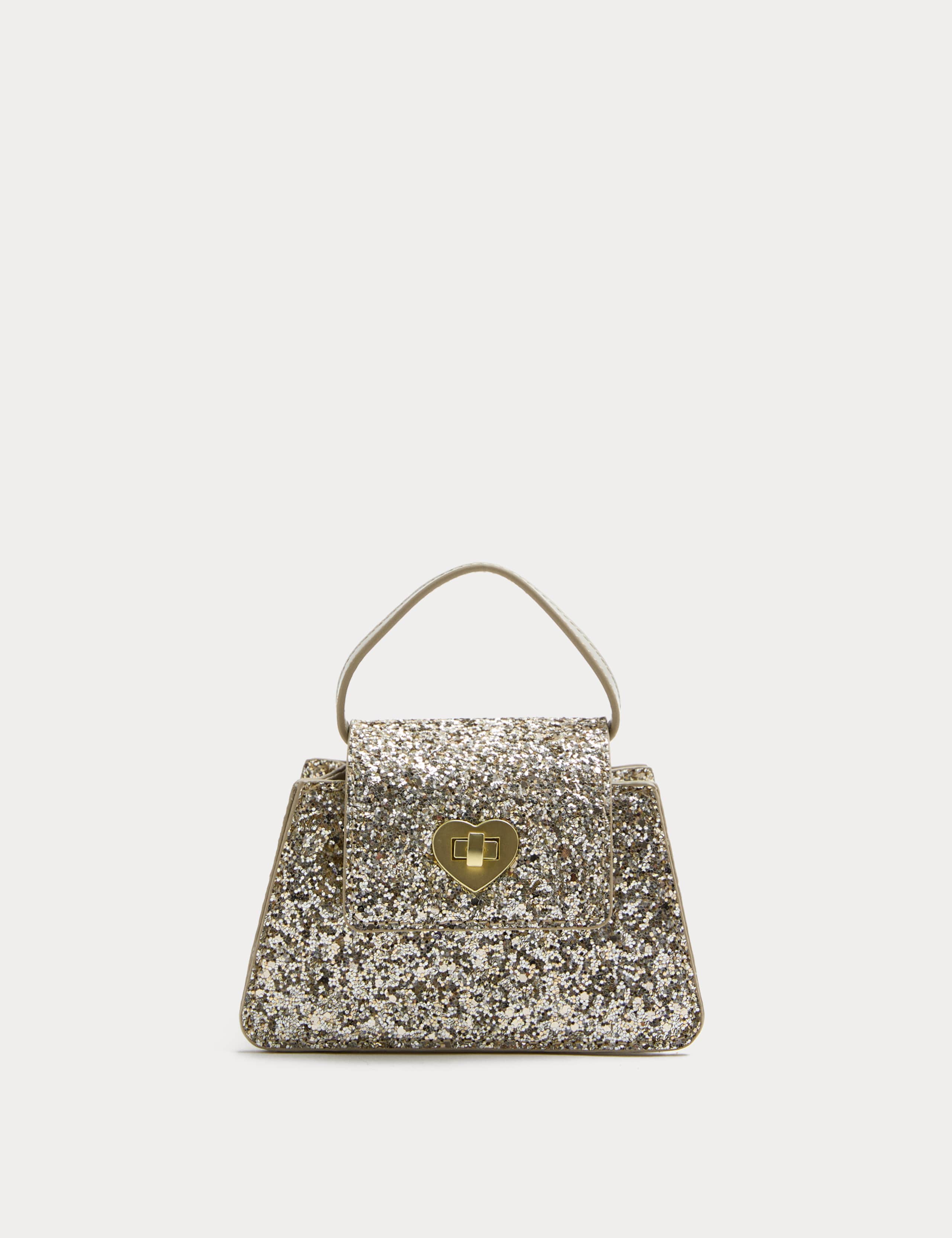 Kids' Glitter Metallic Top Handle Bag 3 of 3
