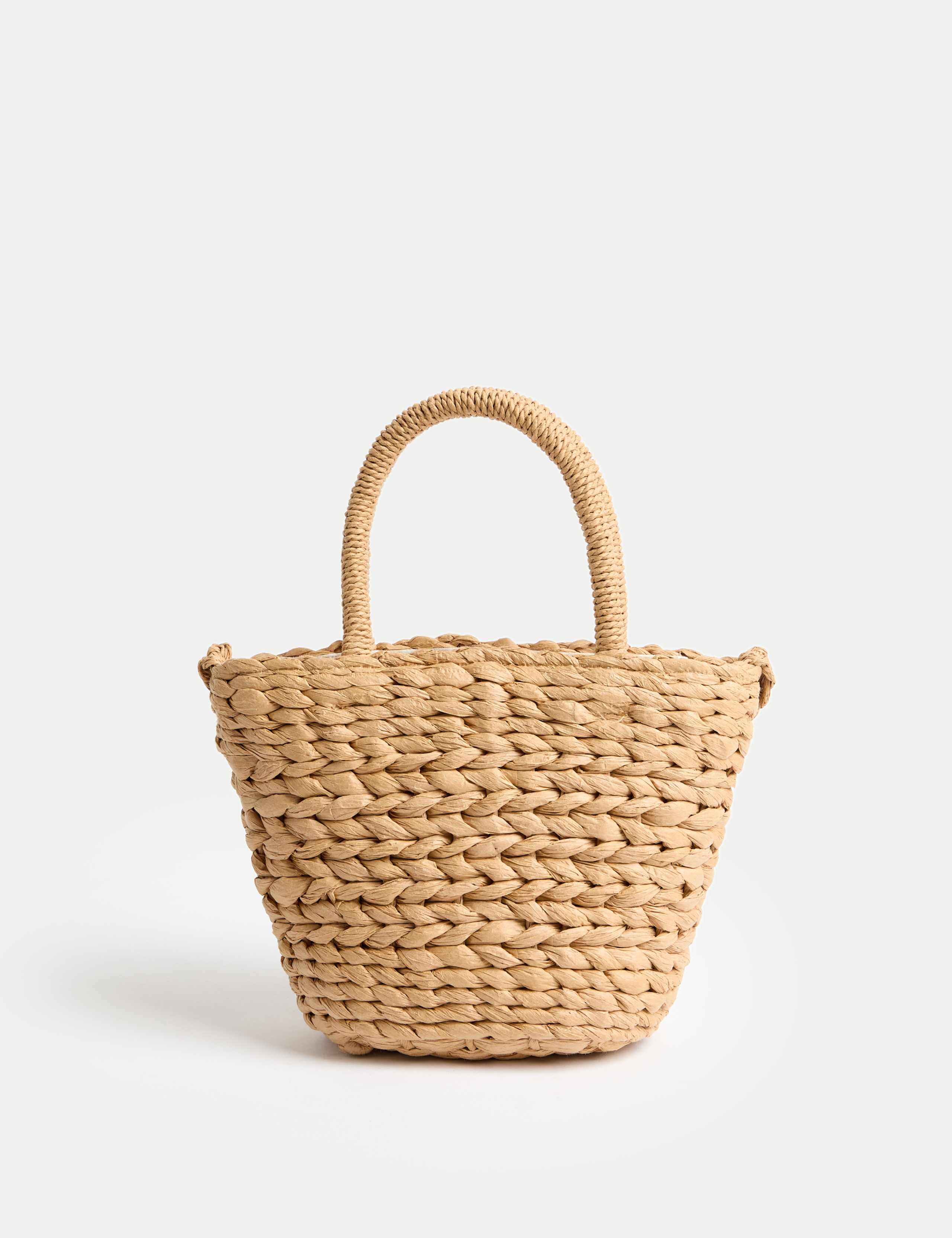 Kids' Cherry Straw Basket Bag 3 of 4