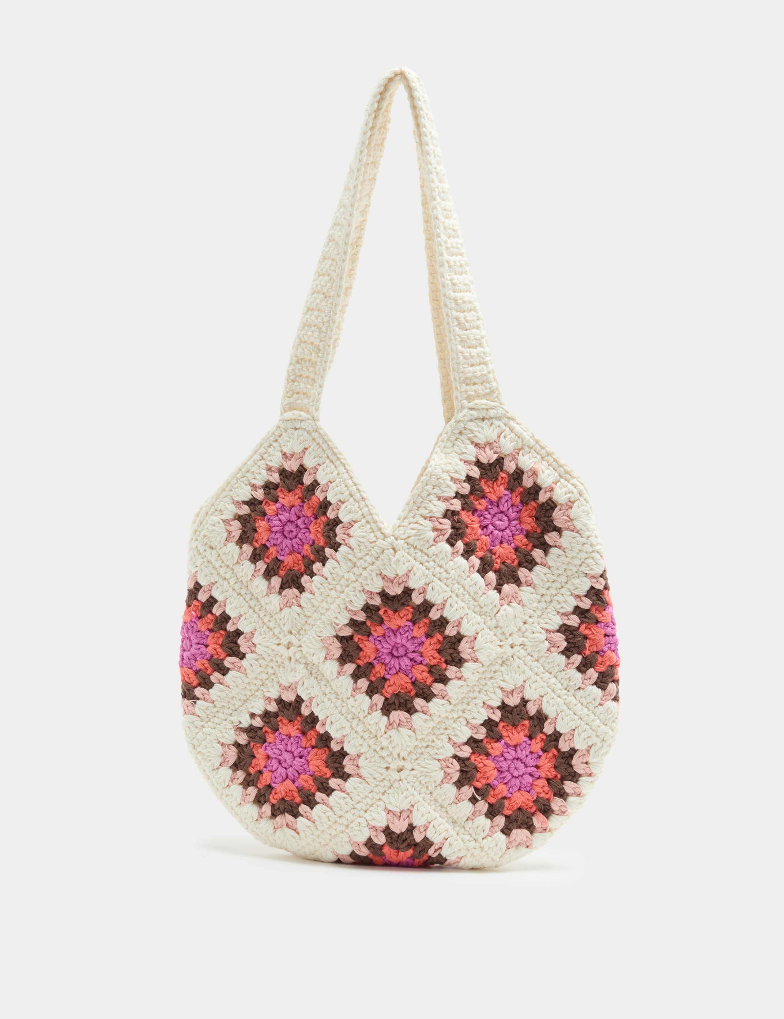 Kids' Pure Cotton Crochet Tote Bag 2 of 3