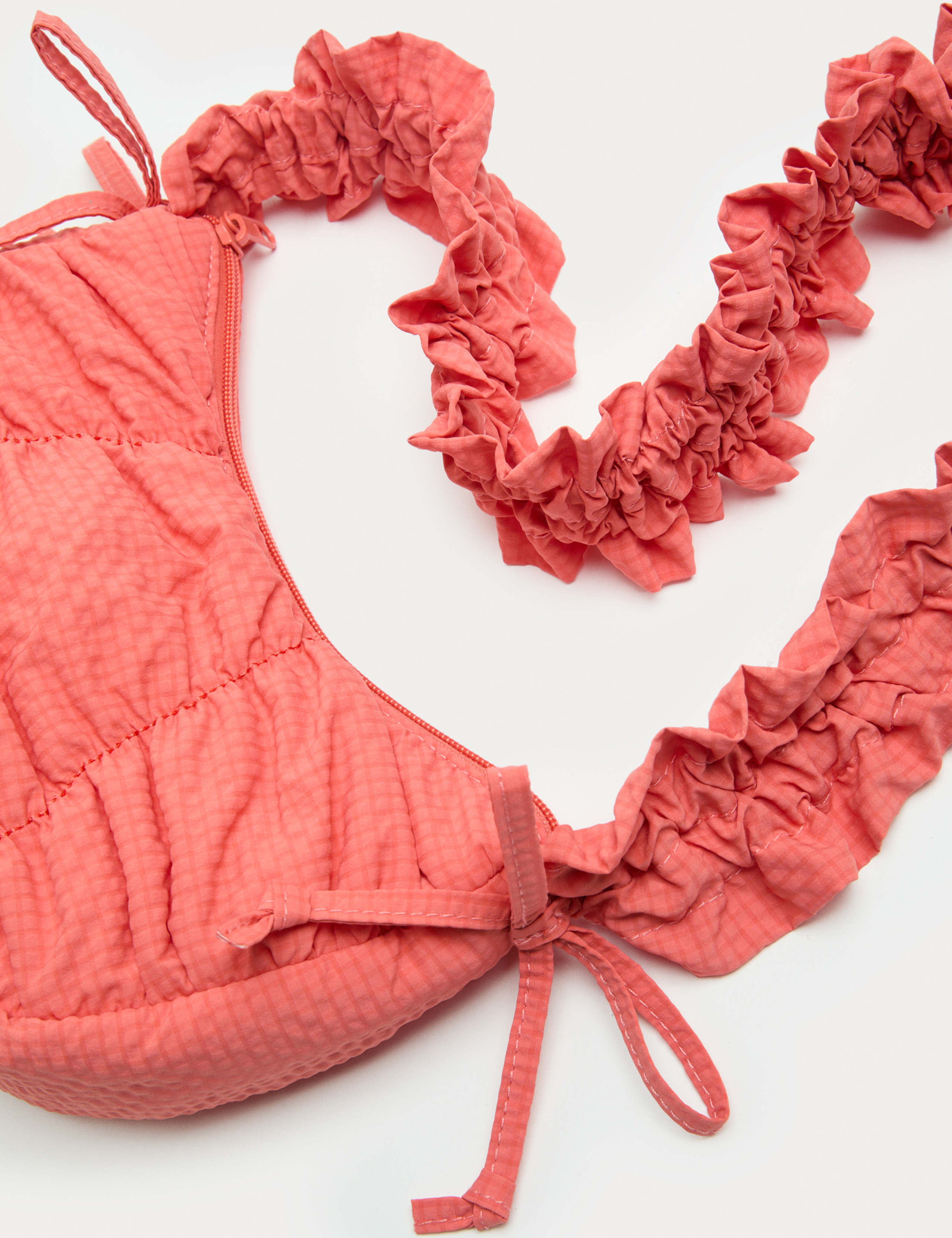 Textured Crossbody Ruched Bag 3 of 4