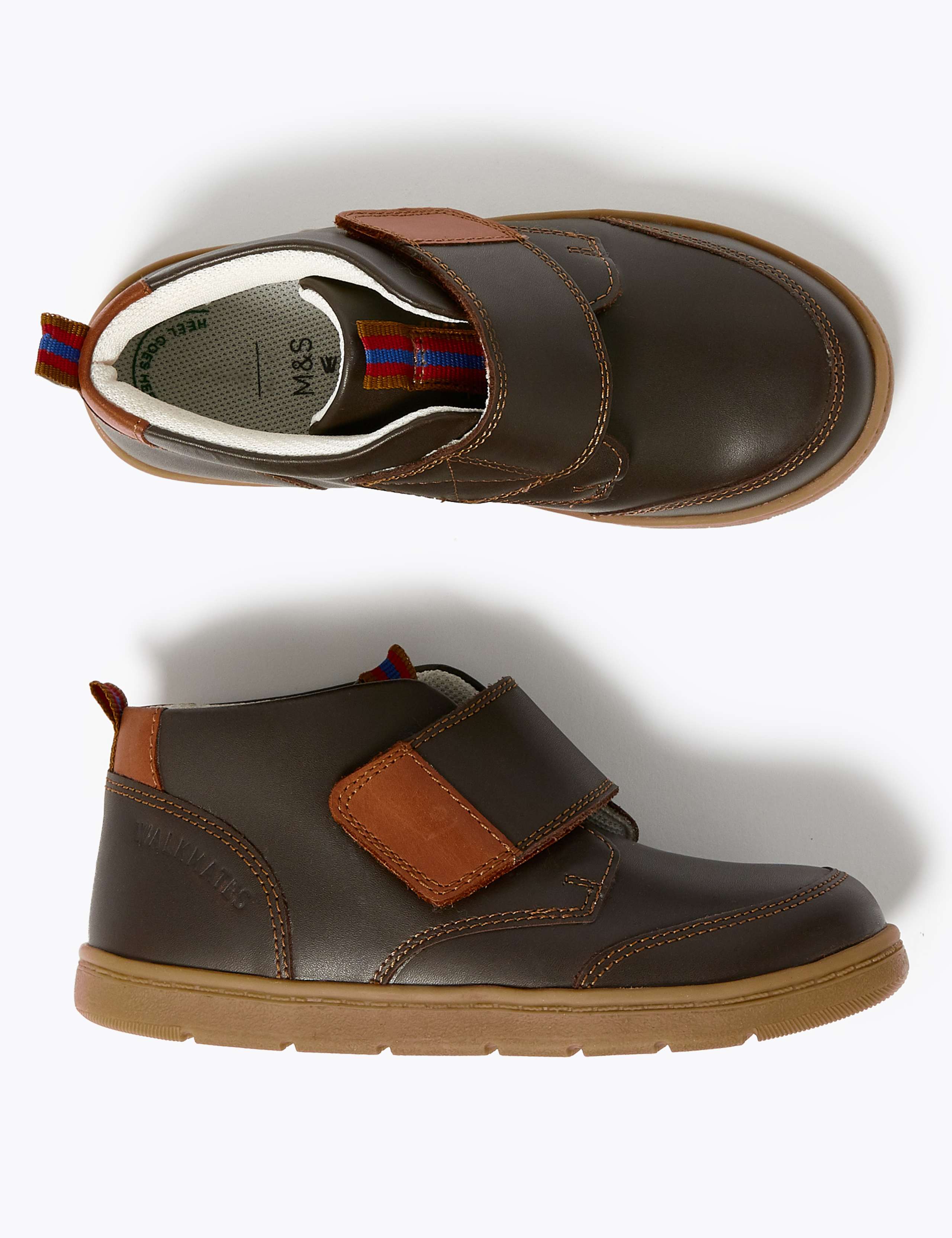 Kids' Leather Freshfeet™ Ankle Boots (4 Small - 12 Small) 2 of 5