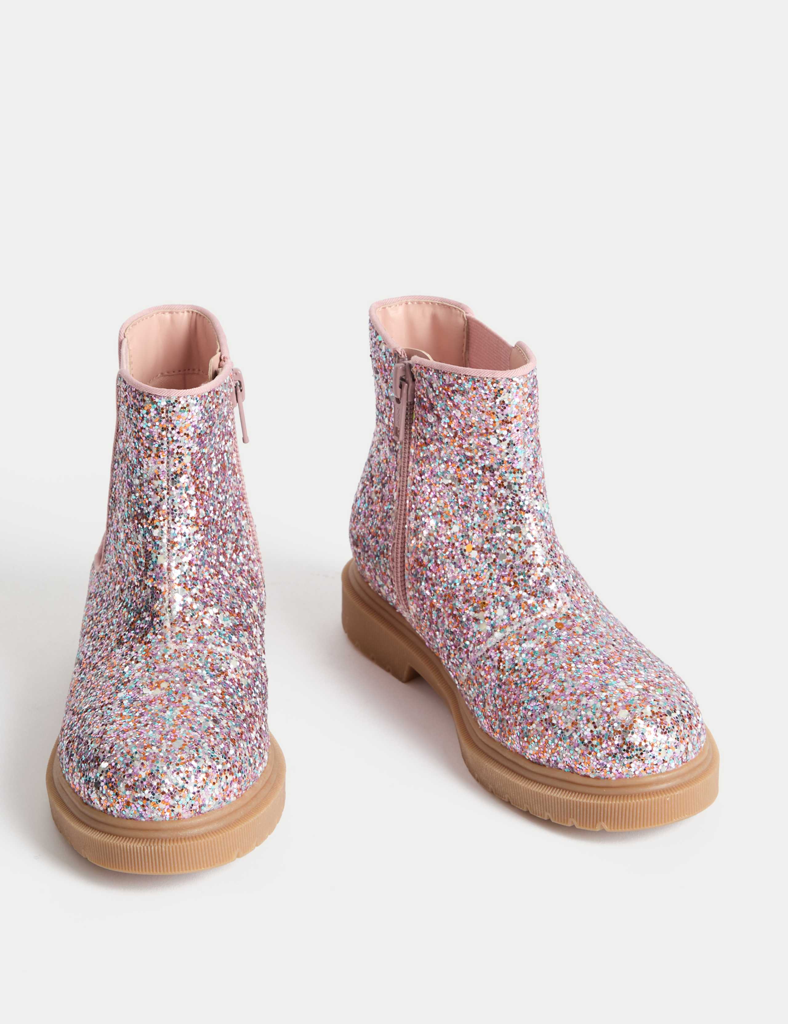 Kids' Glitter Chelsea Boots (4 Small - 2 Large) 2 of 4