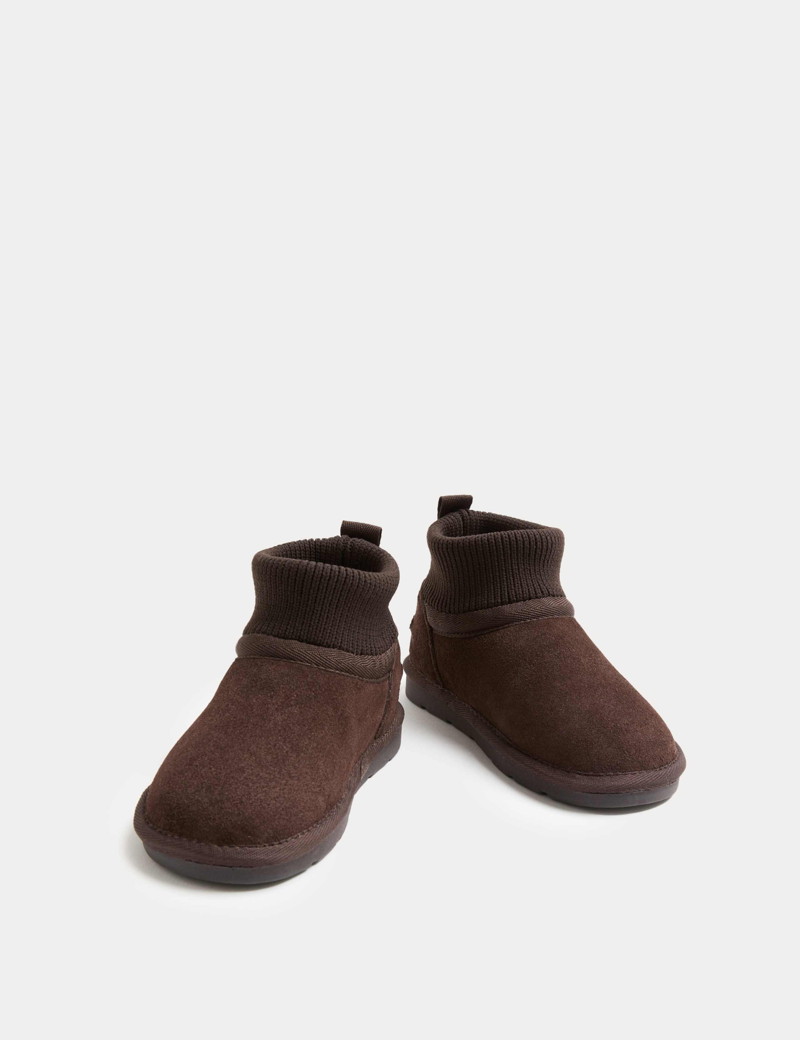 Kids' Suede Pull-On Ankle Boots (4 Small - 6 Large) 3 of 4