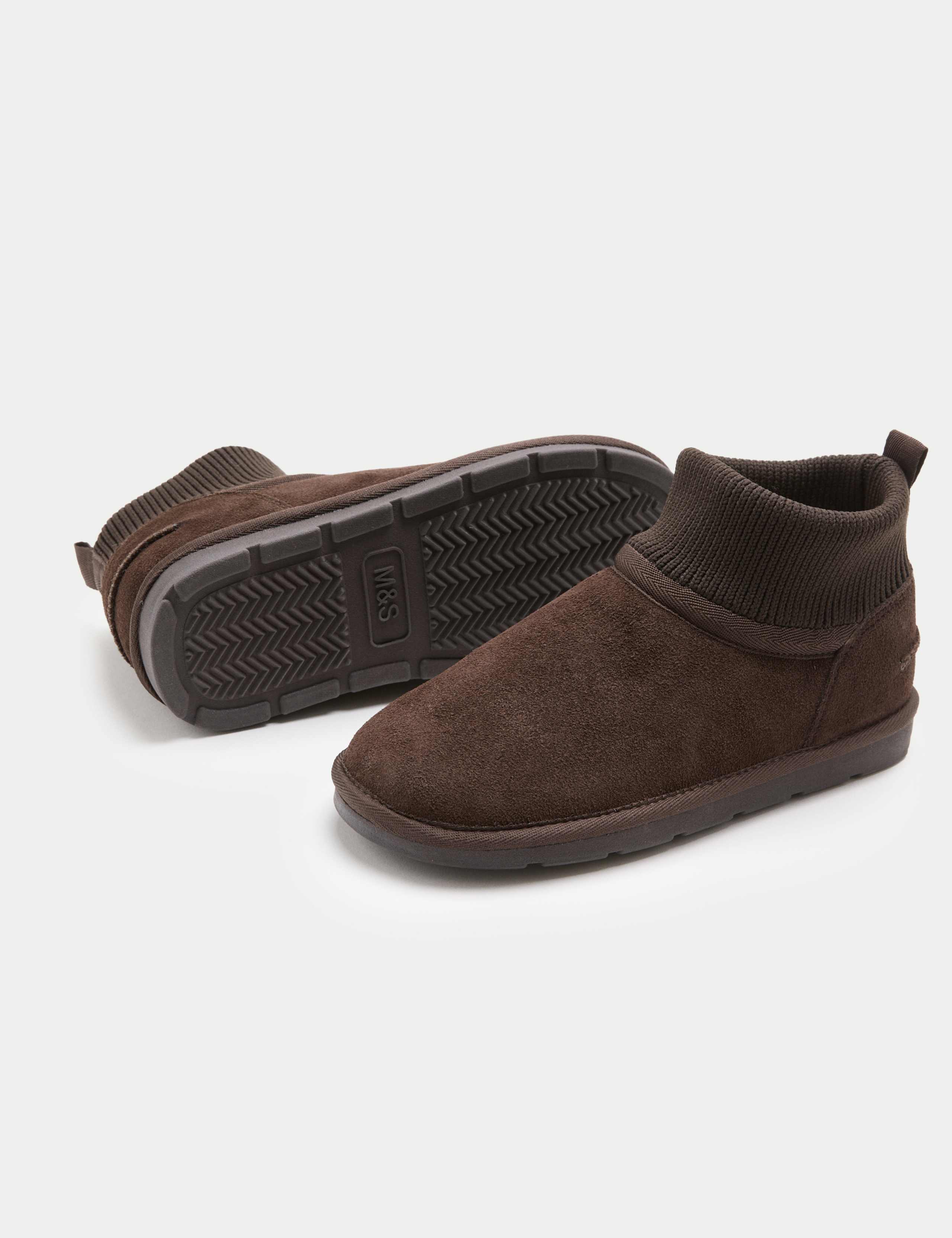 Kids' Suede Pull-On Ankle Boots (4 Small - 6 Large) 4 of 4