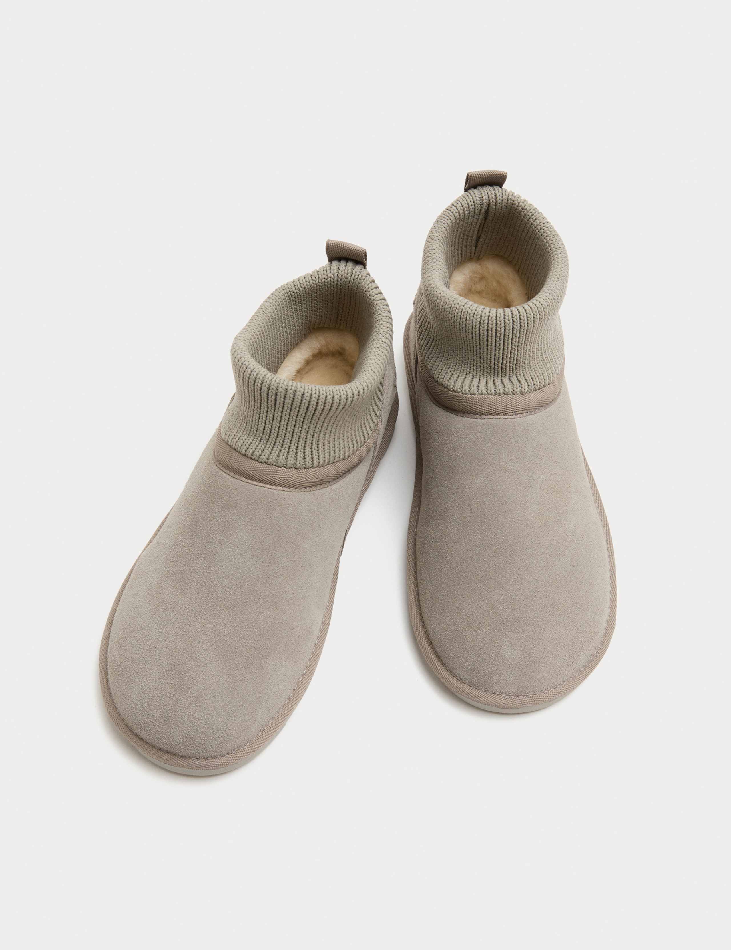 Kids' Suede Pull-On Ankle Boots (4 Small - 6 Large) 2 of 3