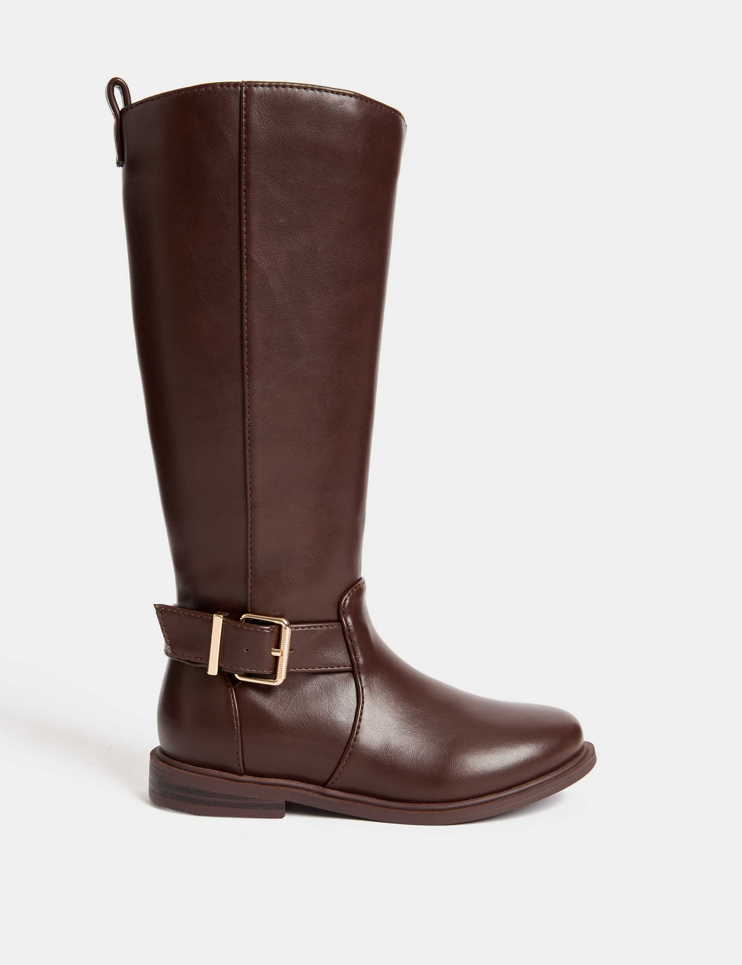 Kids' Buckle Riding Boots (10 Small - 6 Large) 1 of 4