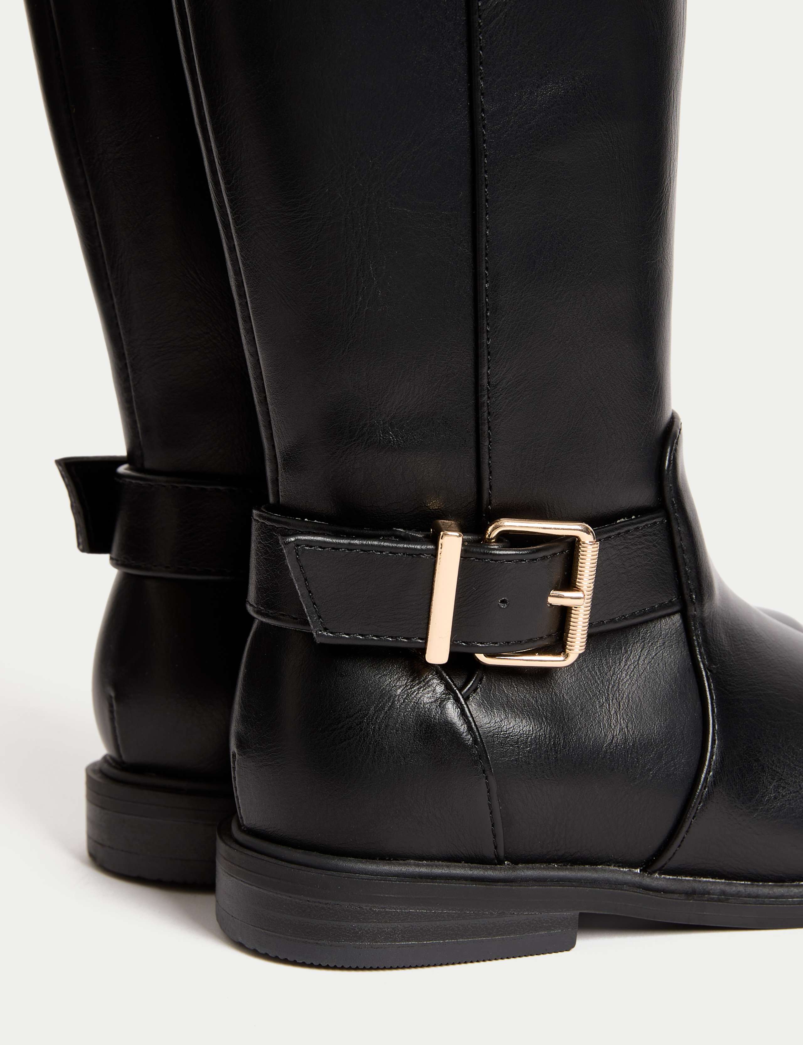 Kids' Buckle Riding Boots (10 Small - 6 Large) 3 of 4