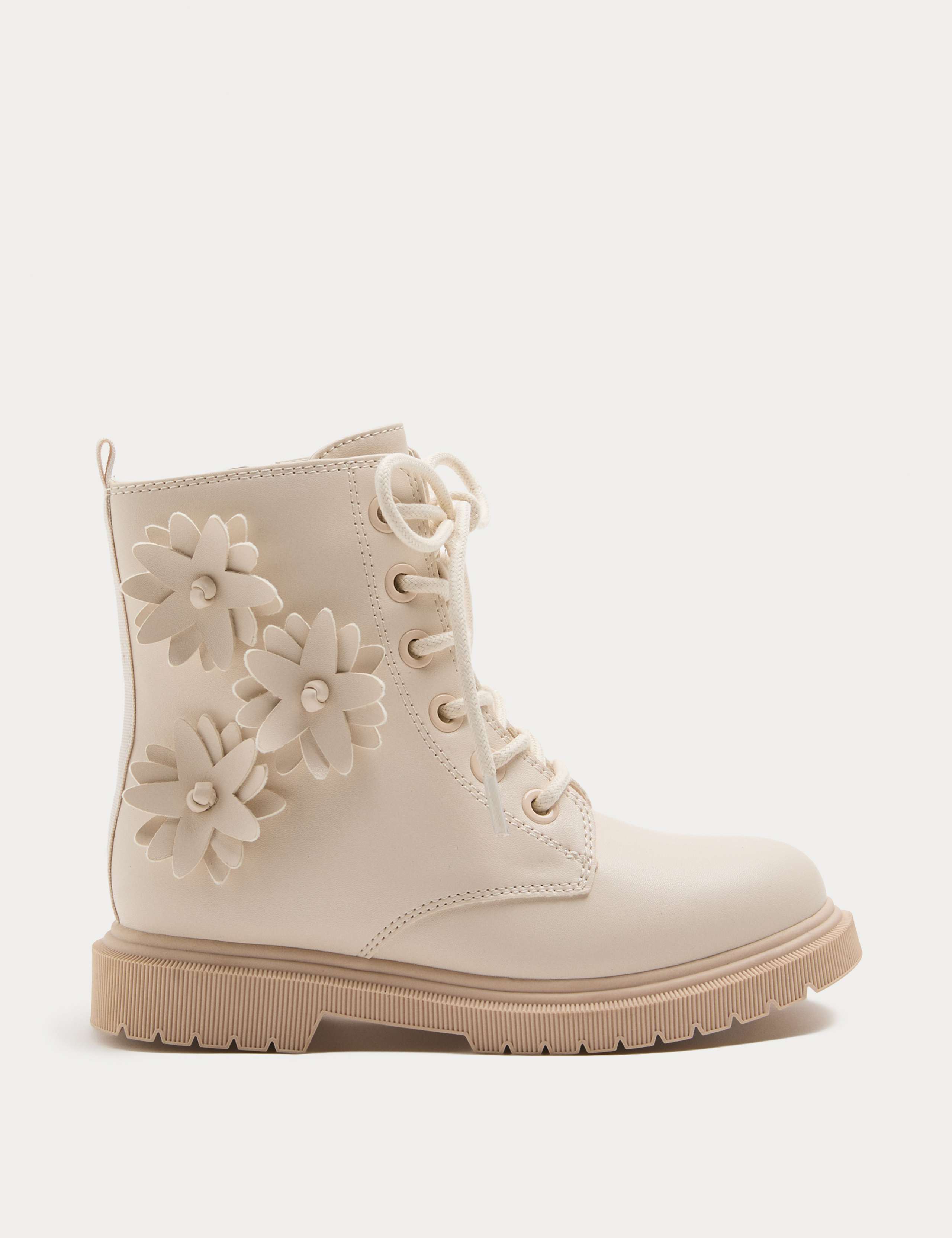 Kids' Flower Ankle Boots (4 Small-2 Large) 2 of 3
