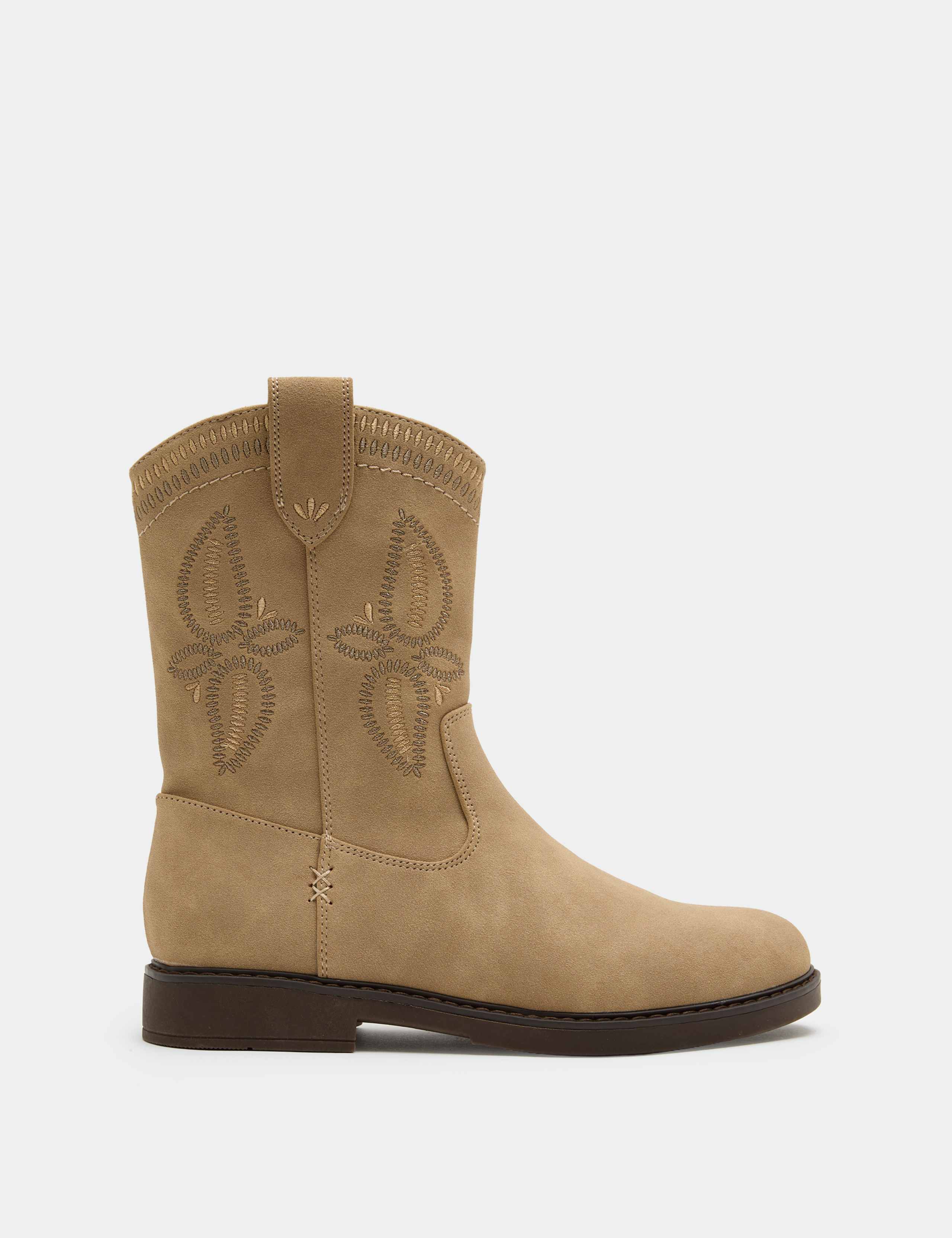 Kids' Western Mid Calf Boots (4 Small-6 Large) 2 of 3