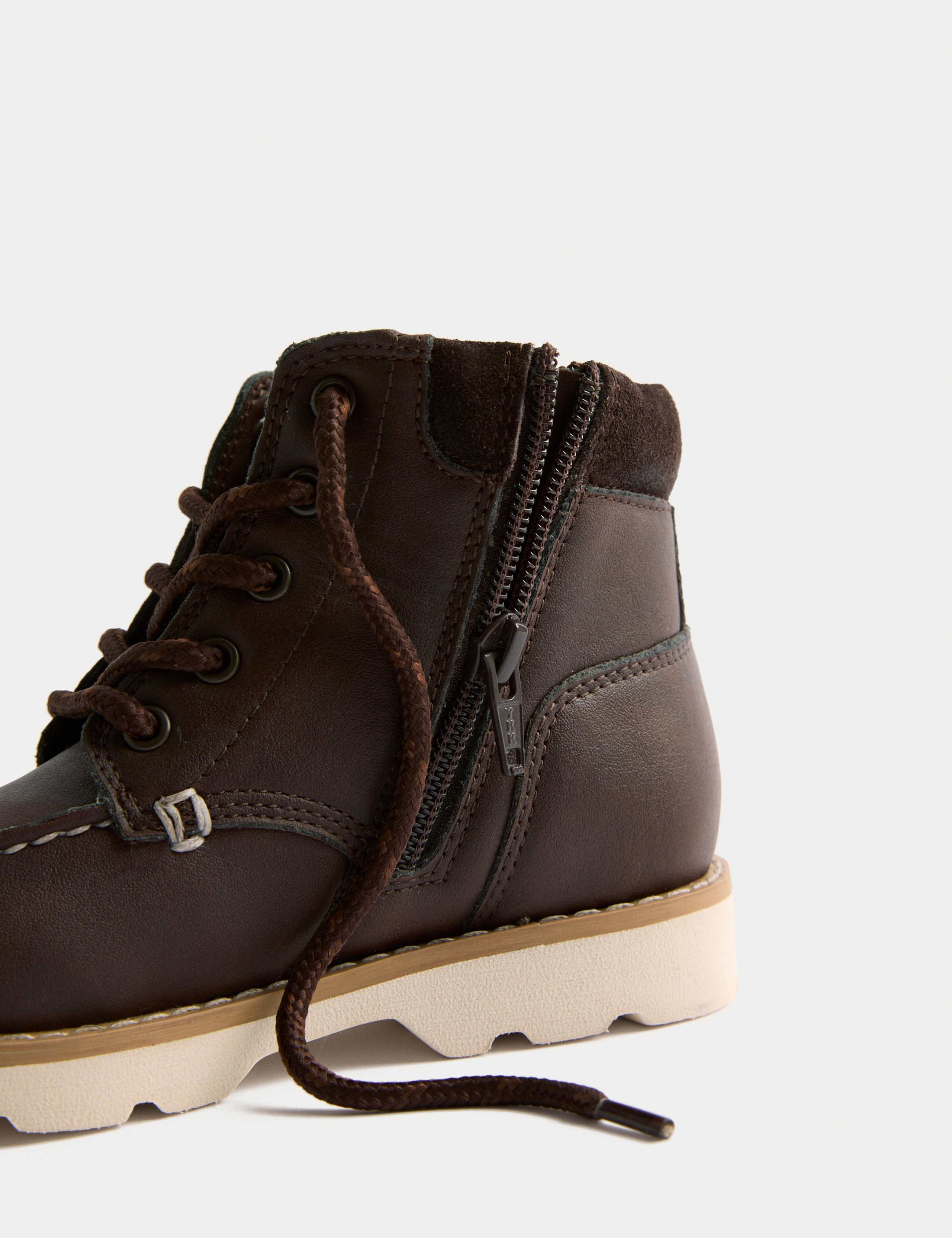 Kids' Chunky Lace Up Ankle Boots (4 Small - 7 Large) 3 of 3